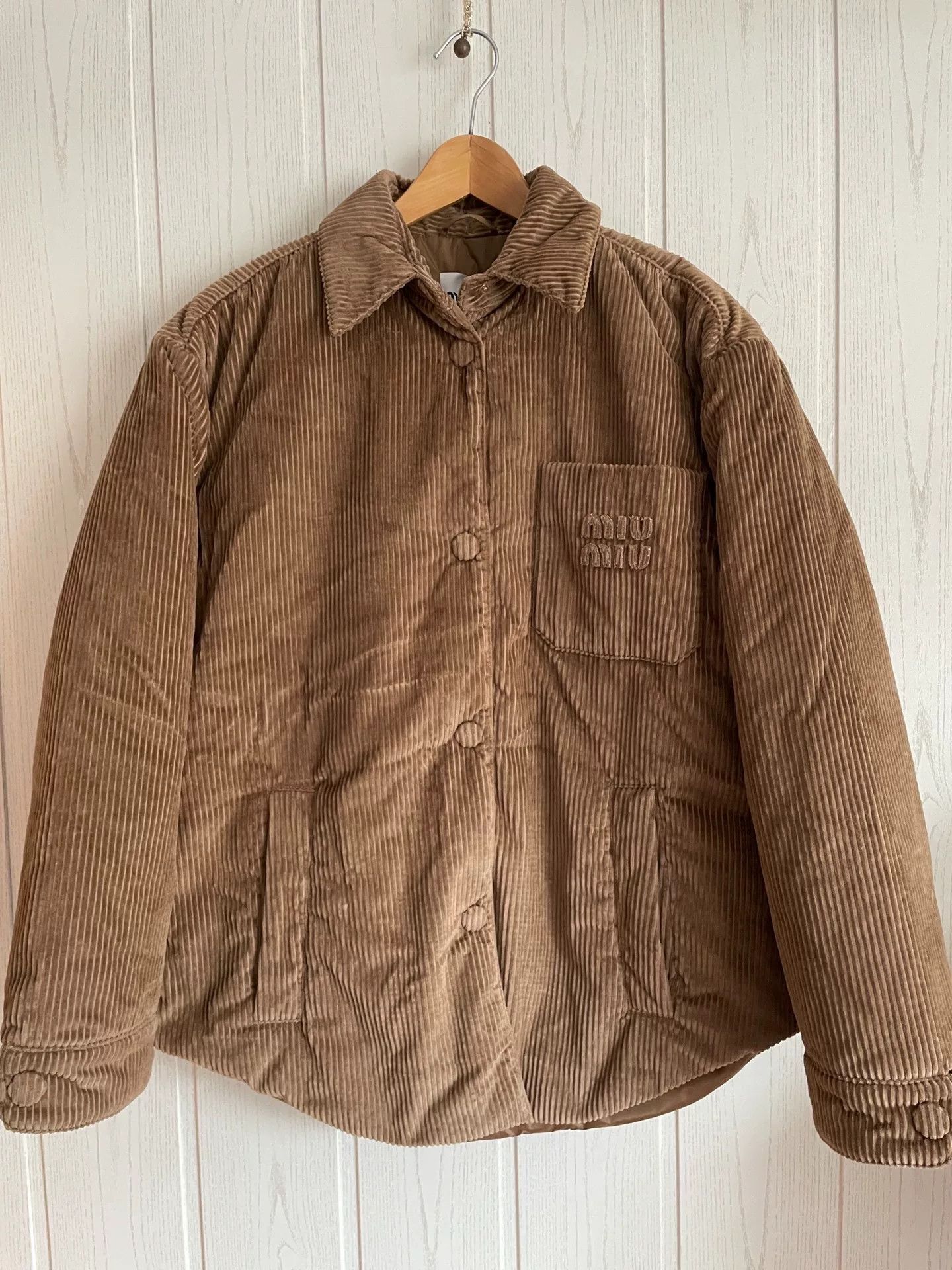 Miu Miu Miu Miu Corduroy Puffer Jacket Size 36 Size XS / US 0-2 / IT 36-38 - 3 Thumbnail