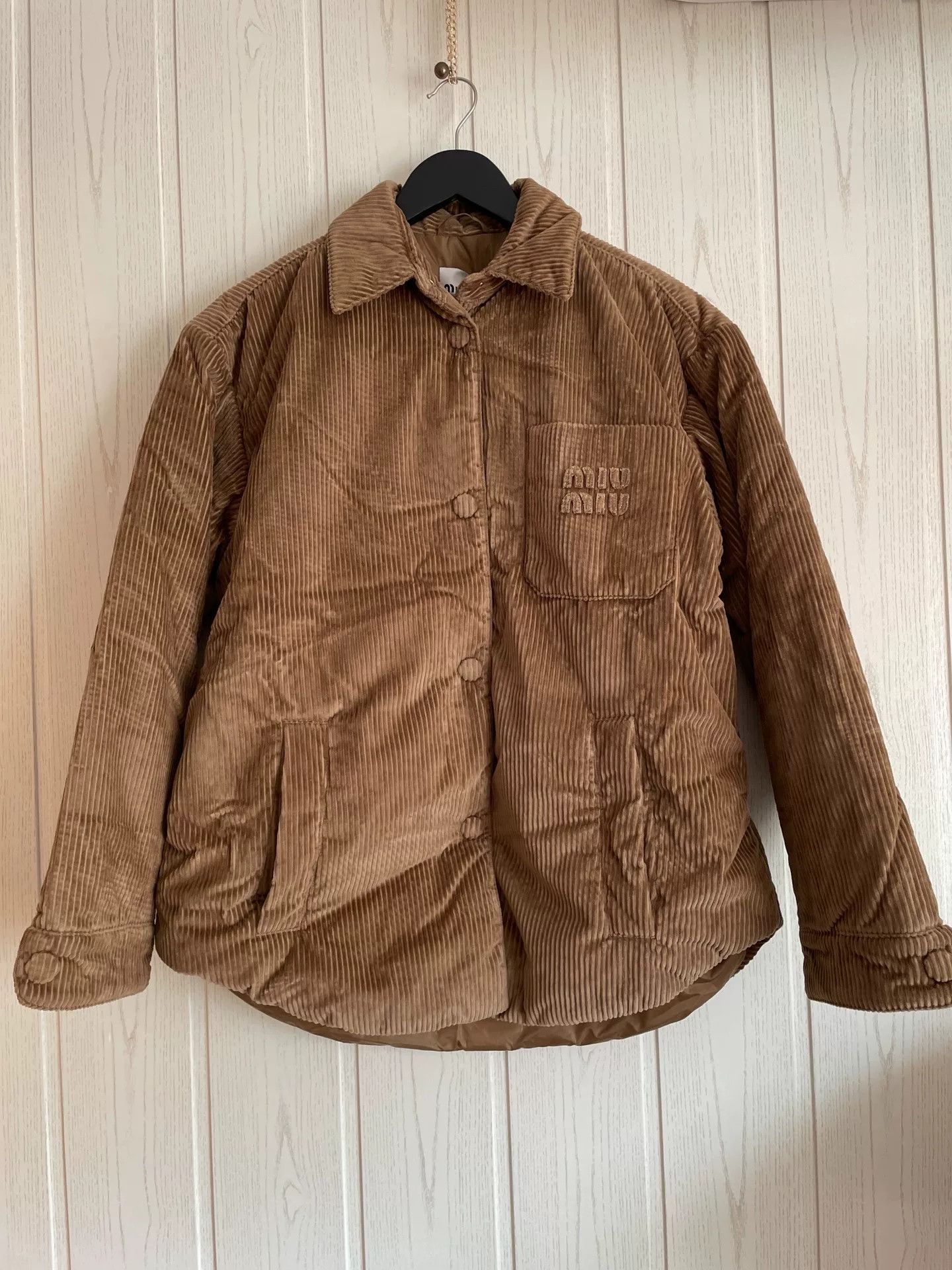 Miu Miu Miu Miu Corduroy Puffer Jacket Size 36 Size XS / US 0-2 / IT 36-38 - 2 Thumbnail