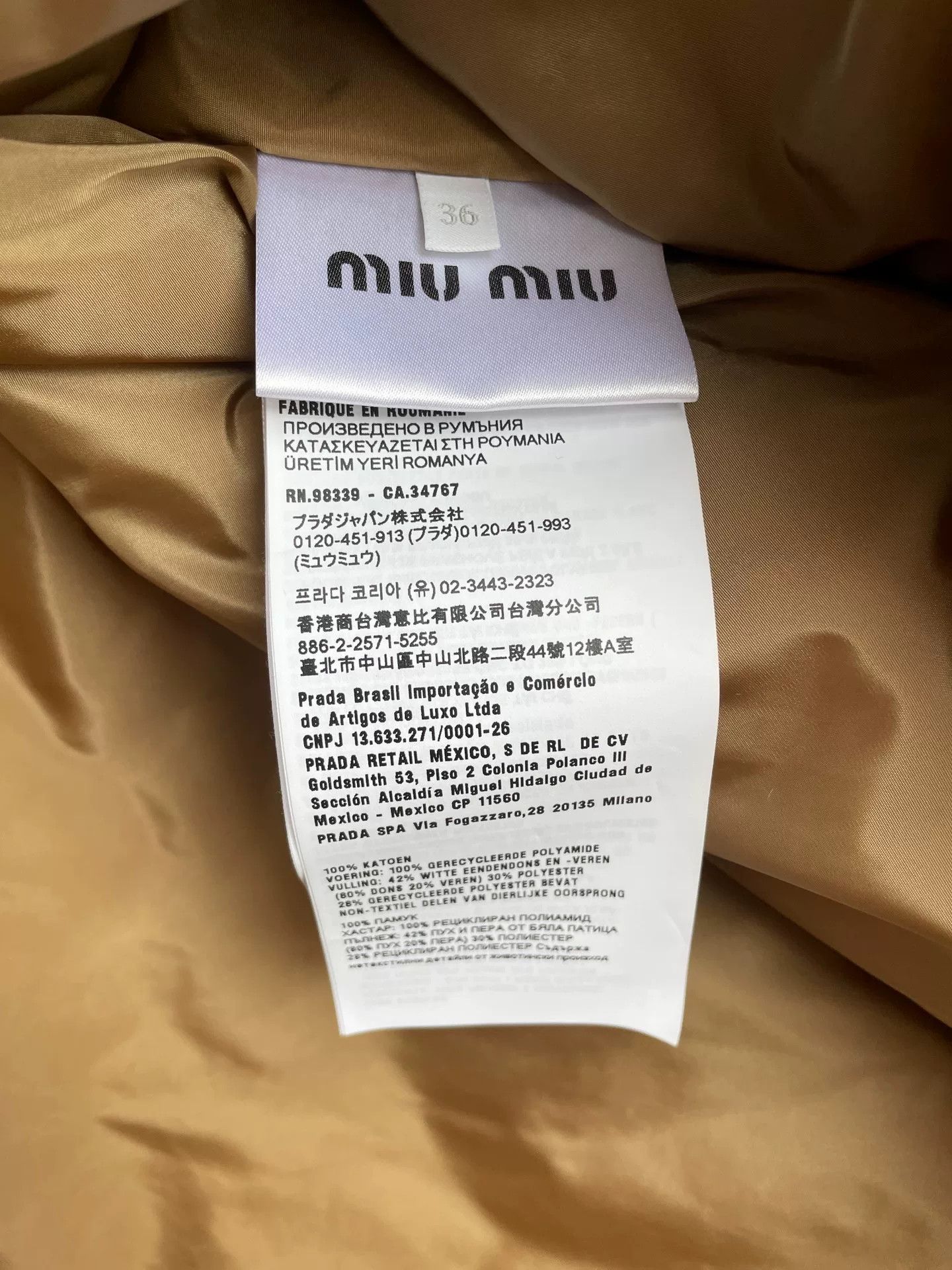 Miu Miu Miu Miu Corduroy Puffer Jacket Size 36 Size XS / US 0-2 / IT 36-38 - 6 Thumbnail