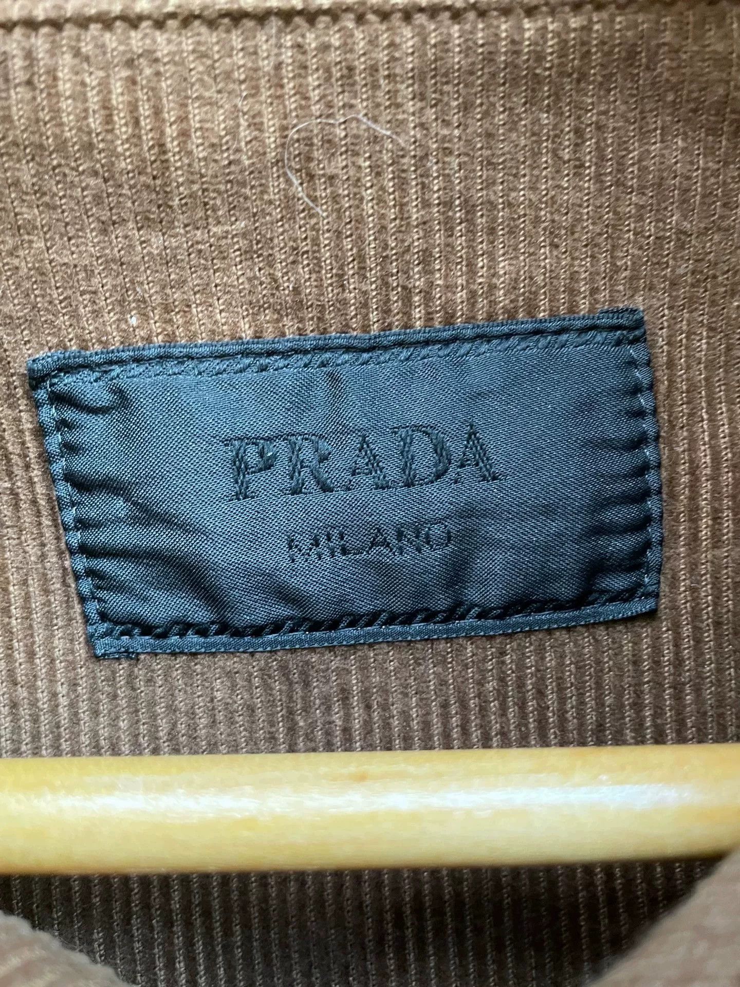 Prada Prada Brown Corduroy Shirt Jacket XL Size US XL / EU 56 / 4 - 4 Thumbnail