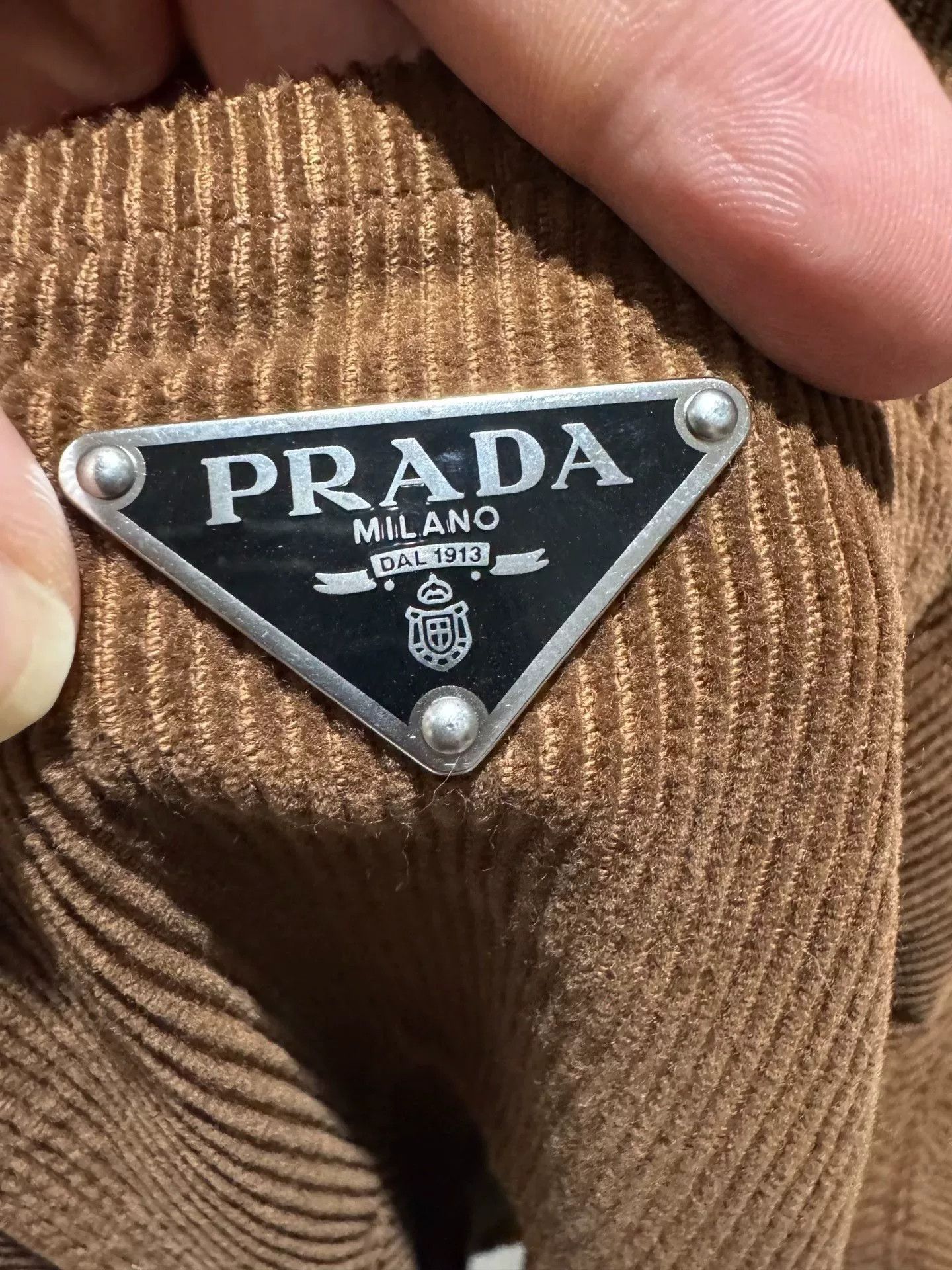 Prada Prada Brown Corduroy Shirt Jacket XL Size US XL / EU 56 / 4 - 6 Thumbnail
