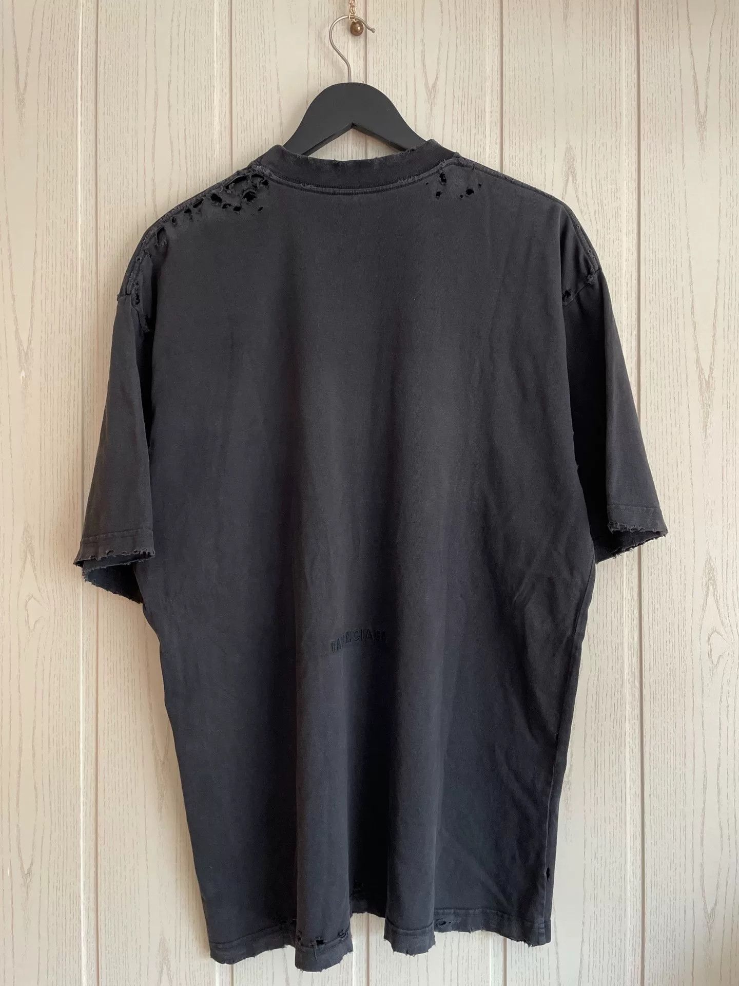 Balenciaga Balenciaga Statue of Liberty Distressed T-Shirt XS Size US XS / EU 42 / 0 - 3 Thumbnail