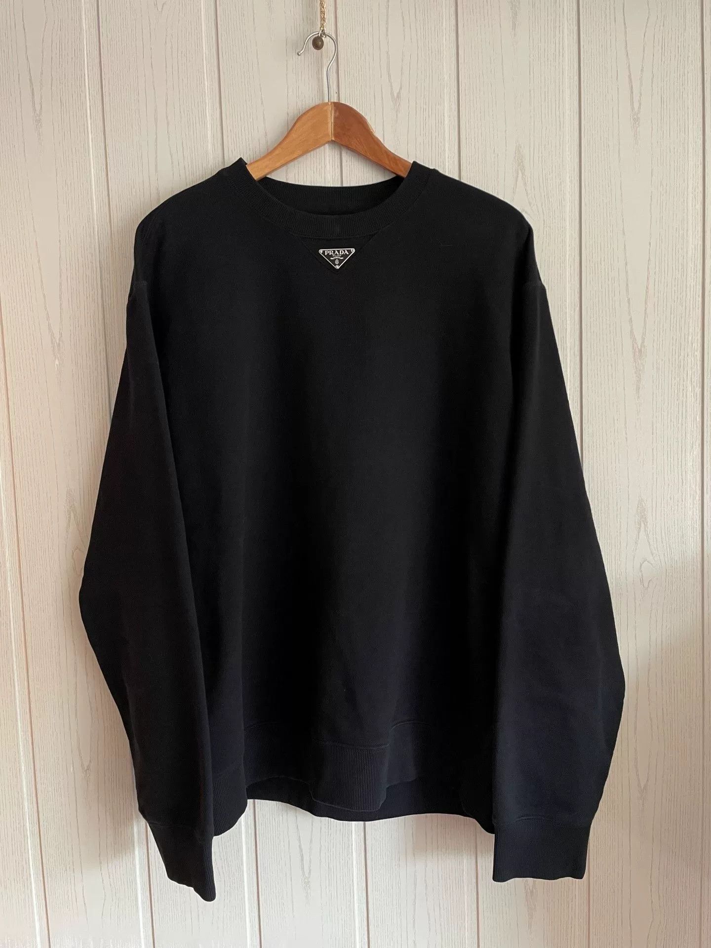 Prada Prada Triangle Logo Sweatshirt Size XL Size US XL / EU 56 / 4 - 2 Thumbnail
