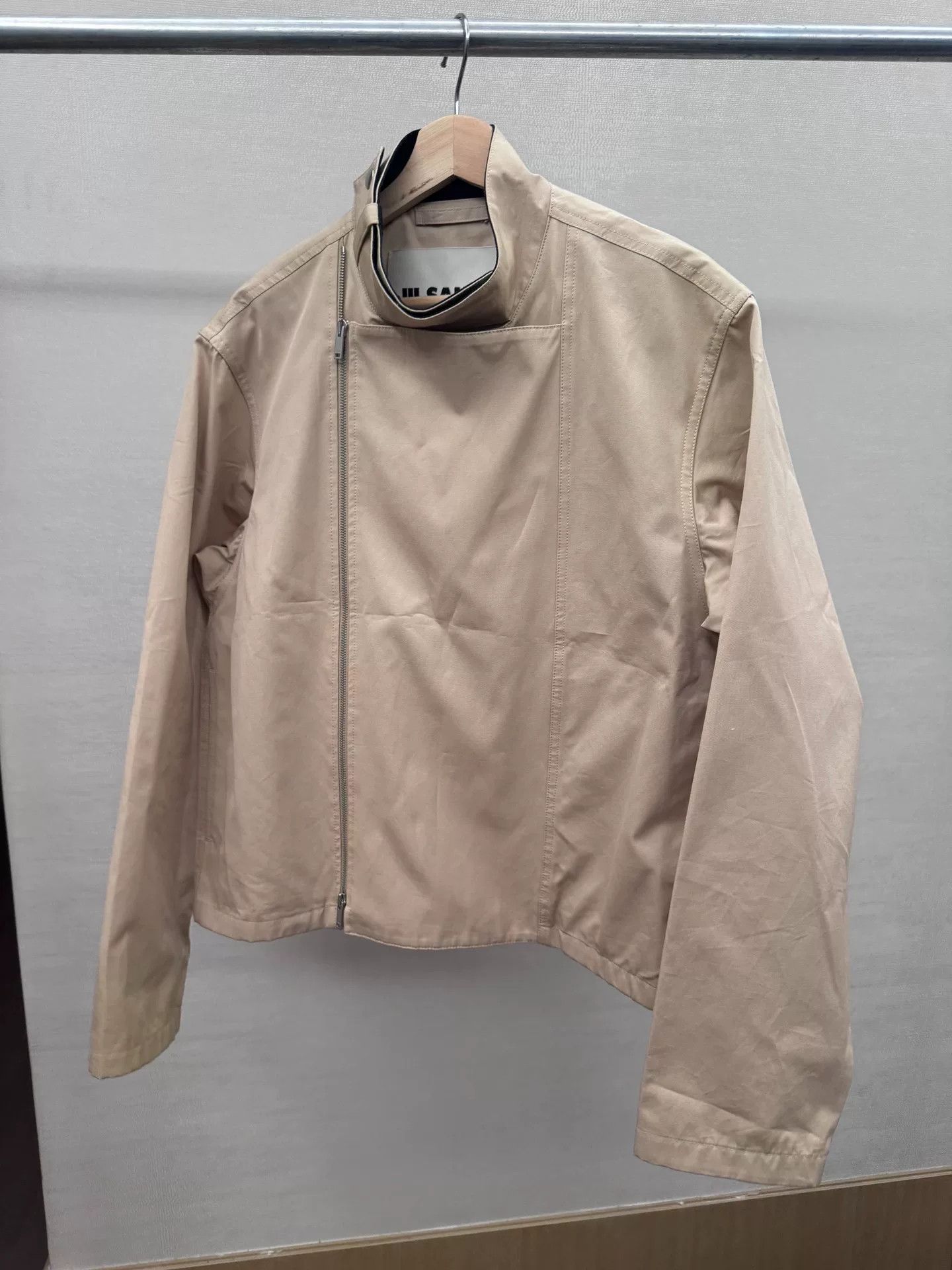 Jil Sander Jil Sander Beige Side Zip Jacket Size S Size US S / EU 44-46 / 1 - 3 Thumbnail