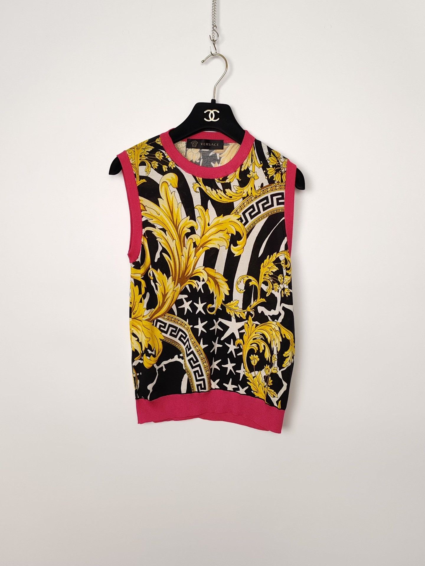 Versace Versace Barocco Print Tank Top Size 44 Size M / US 6-8 / IT 42-44 - 2 Thumbnail