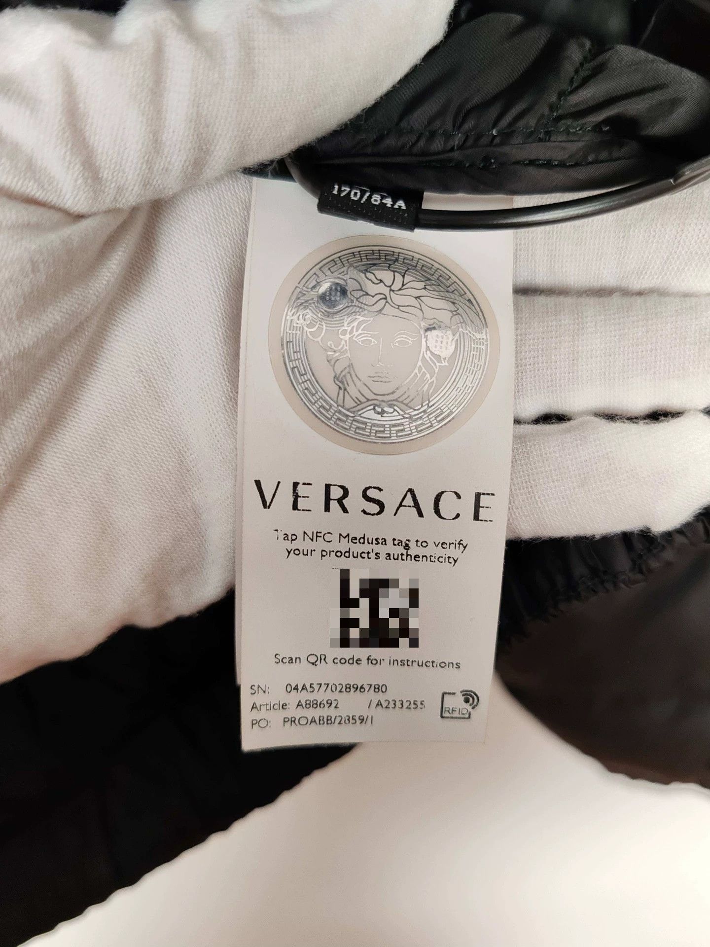 Versace Versace Greek Key Puffer Jacket Size S Size US S / EU 44-46 / 1 - 6 Thumbnail