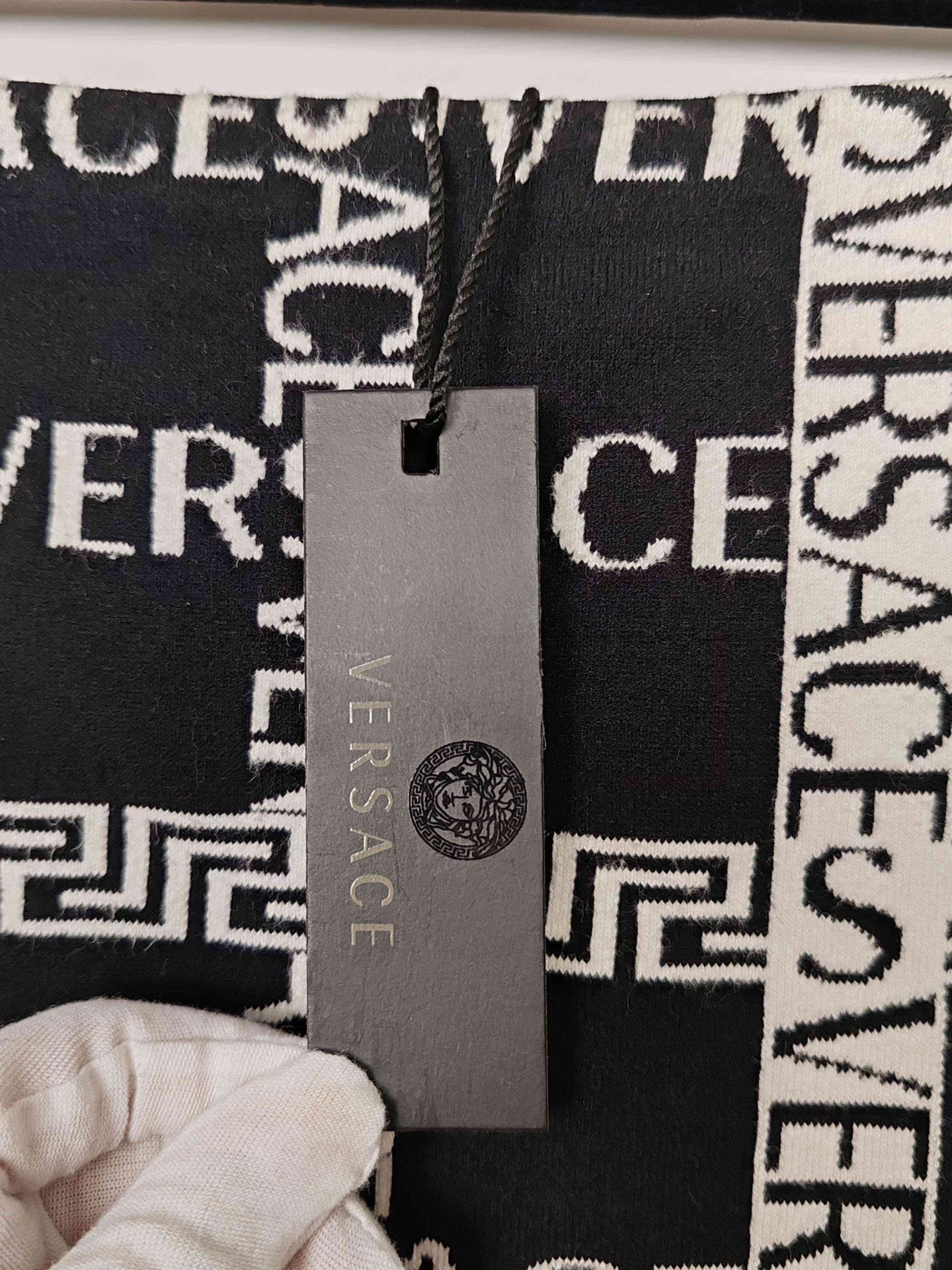 Versace Versace Logo Jacquard Mini Skirt Size 38 Size 26" / US 2 / IT 38 - 5 Thumbnail