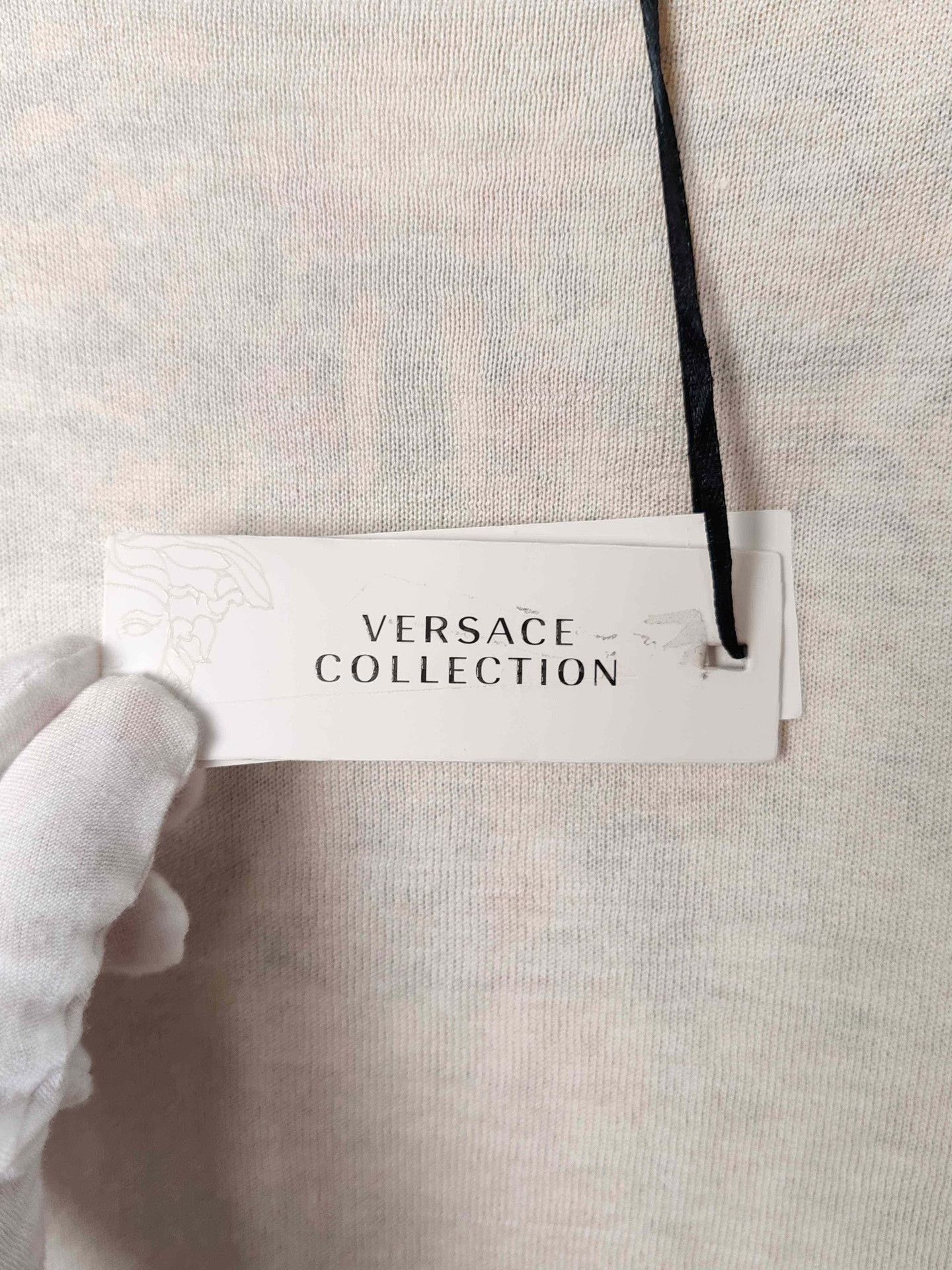 Versace Versace Collection Silk Blend Printed Knit Sweater Size 40 Size S / US 4 / IT 40 - 5 Thumbnail