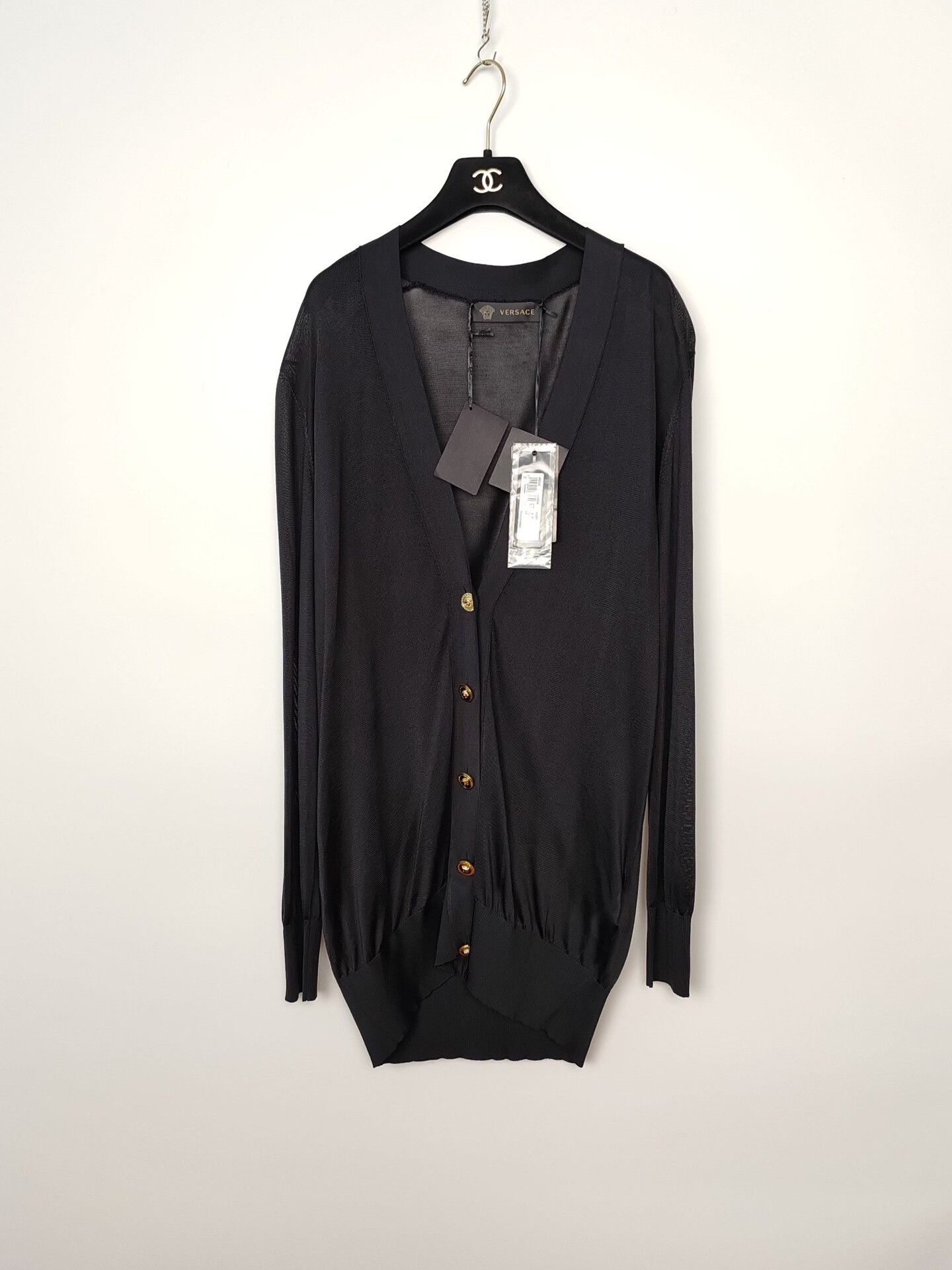Versace Versace Gold Medusa Button Cardigan Size 44 Size M / US 6-8 / IT 42-44 - 2 Thumbnail