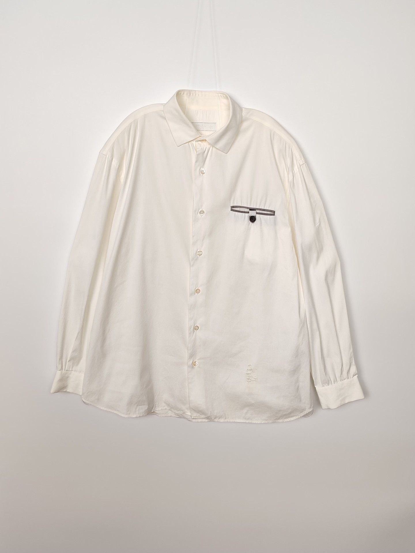 Prada Prada Chest Pocket Button Up Shirt Size M Size US M / EU 48-50 / 2 - 2 Thumbnail