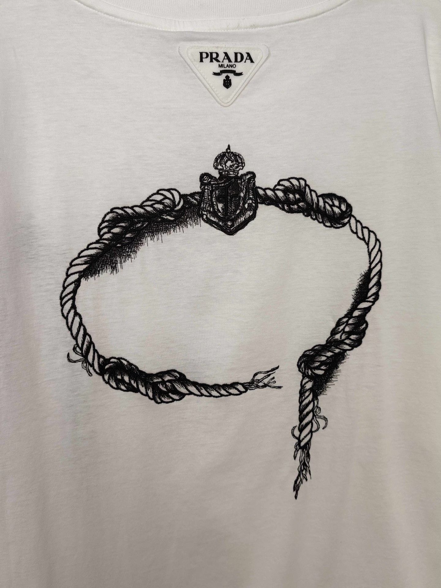 Prada Prada Rope Print T-Shirt XXL Size US XXL / EU 58 / 5 - 8 Thumbnail