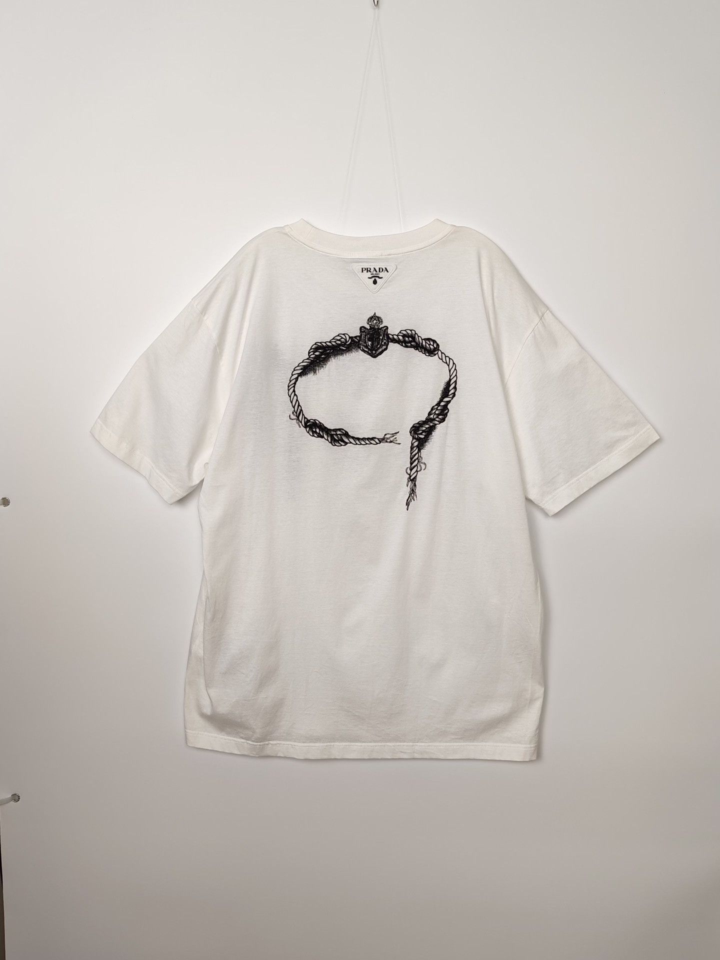 Prada Prada Rope Print T-Shirt XXL Size US XXL / EU 58 / 5 - 3 Thumbnail