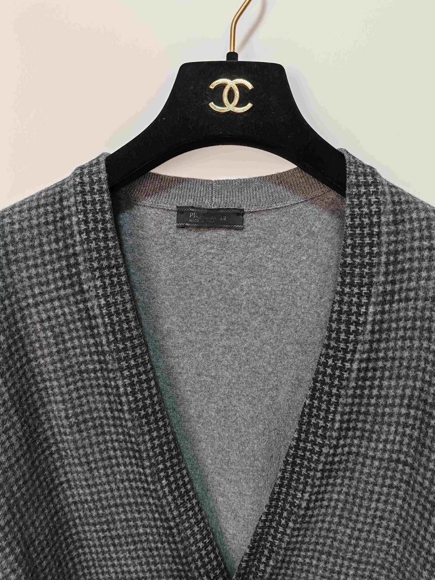Prada Prada Houndstooth Knit Cardigan Size M Size US M / EU 48-50 / 2 - 5 Thumbnail