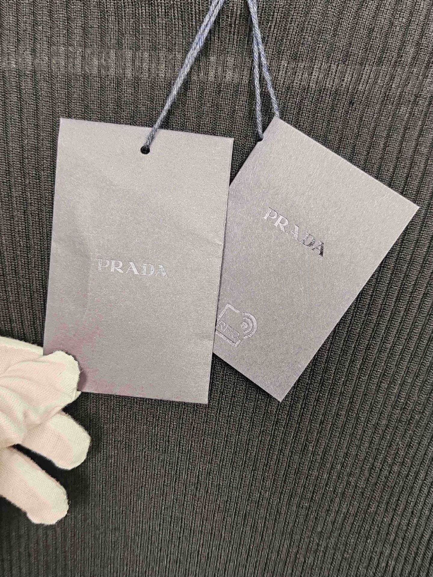 Prada Prada Ribbed High Neck Sweater Black Size 36 Size XS / US 0-2 / IT 36-38 - 5 Thumbnail