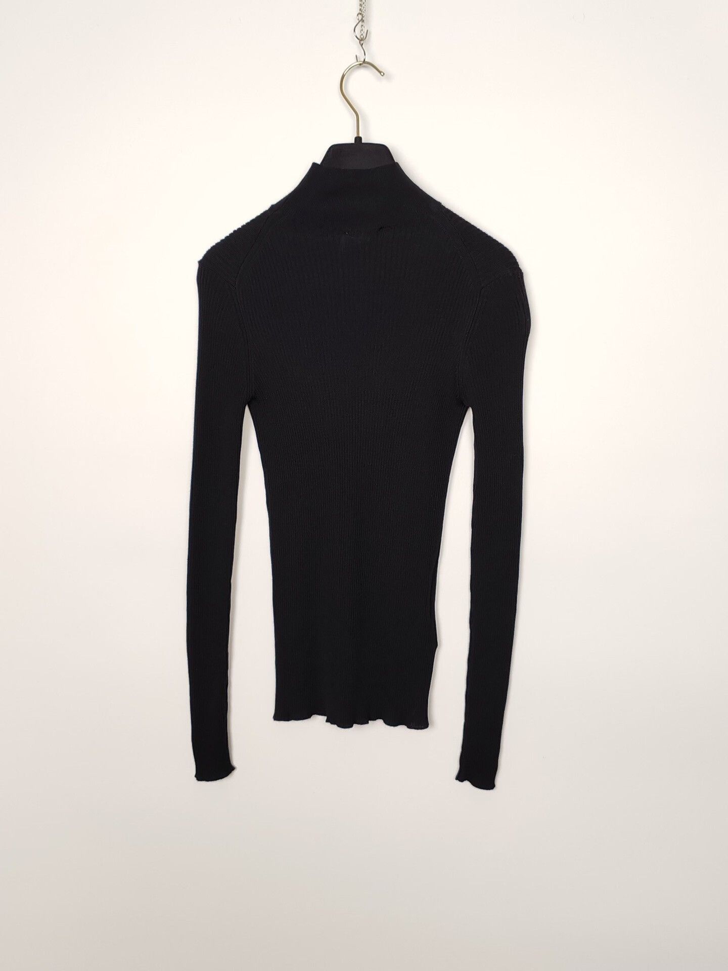 Prada Prada Ribbed High Neck Sweater Black Size 36 Size XS / US 0-2 / IT 36-38 - 3 Thumbnail