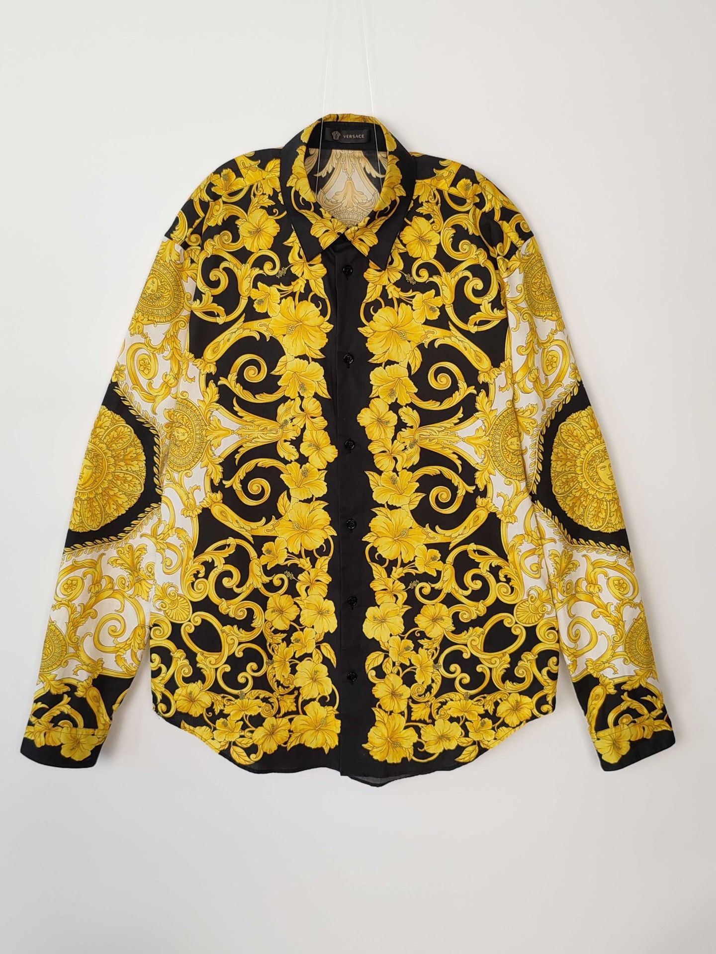 Versace Versace Baroque Logo Shirt US M Size US M / EU 48-50 / 2 - 2 Thumbnail