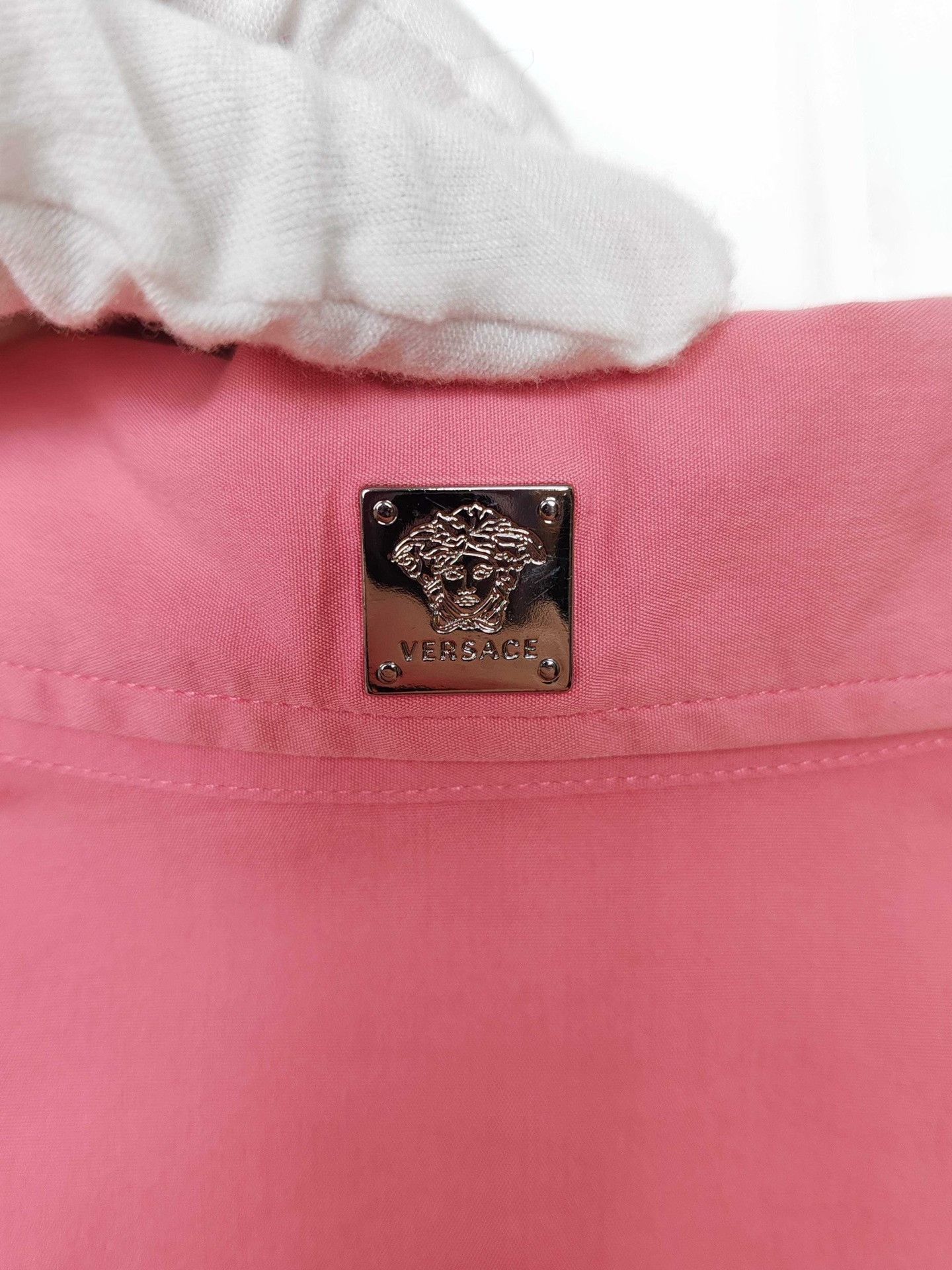 Versace Versace Pink Medusa Logo Shirt Size M Size US M / EU 48-50 / 2 - 5 Thumbnail