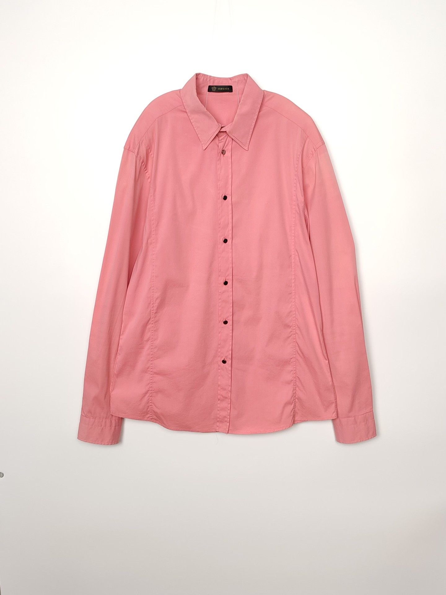 Versace Versace Pink Medusa Logo Shirt Size M Size US M / EU 48-50 / 2 - 2 Thumbnail