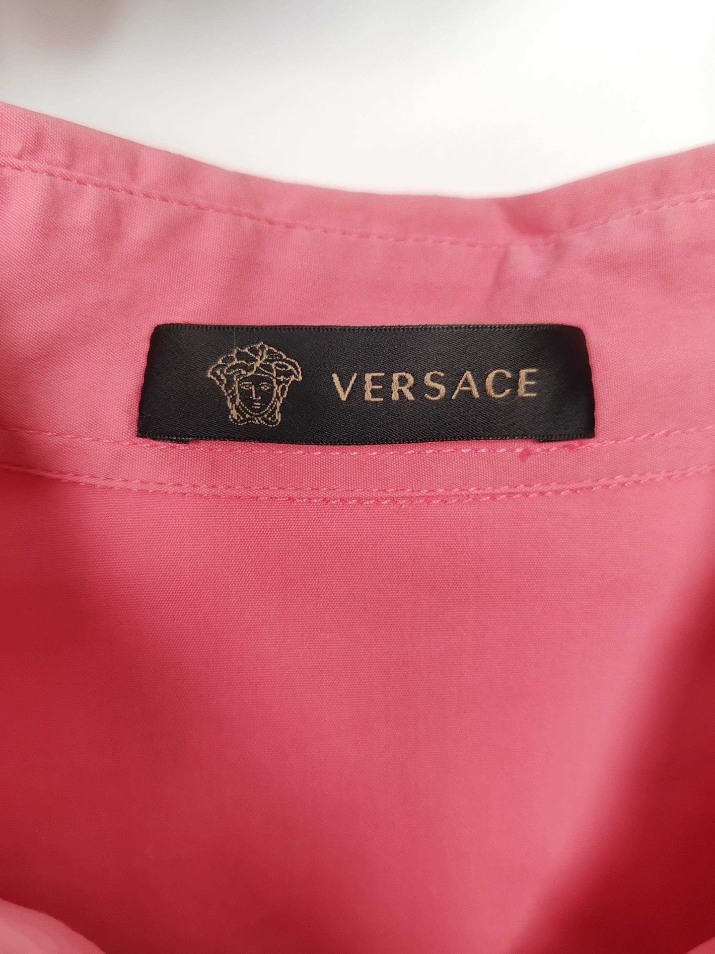Versace Versace Pink Medusa Logo Shirt Size M Size US M / EU 48-50 / 2 - 4 Thumbnail