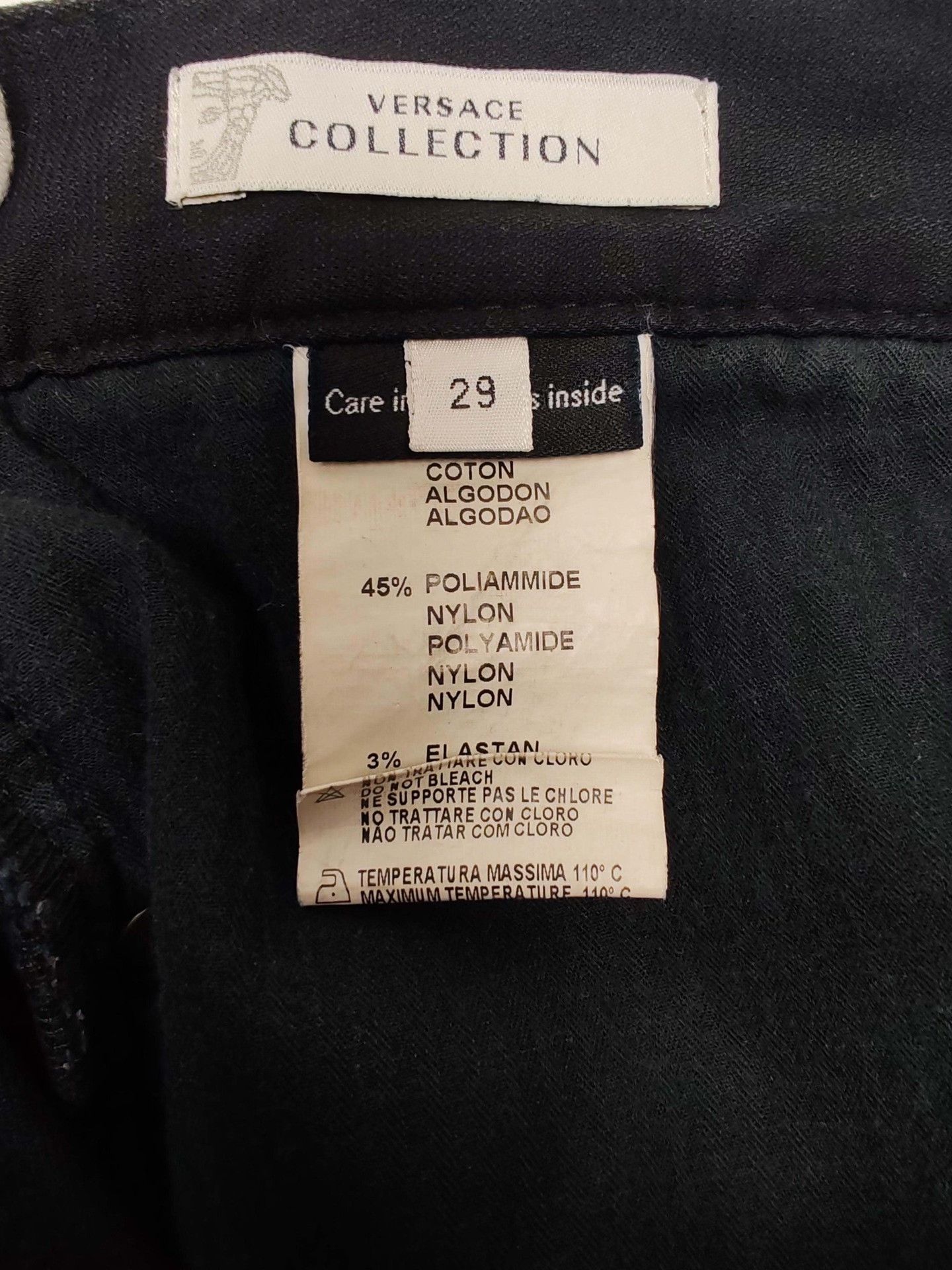 Versace Versace Collection Leather Trim Casual Pants Size 29 Size US 29 - 8 Thumbnail