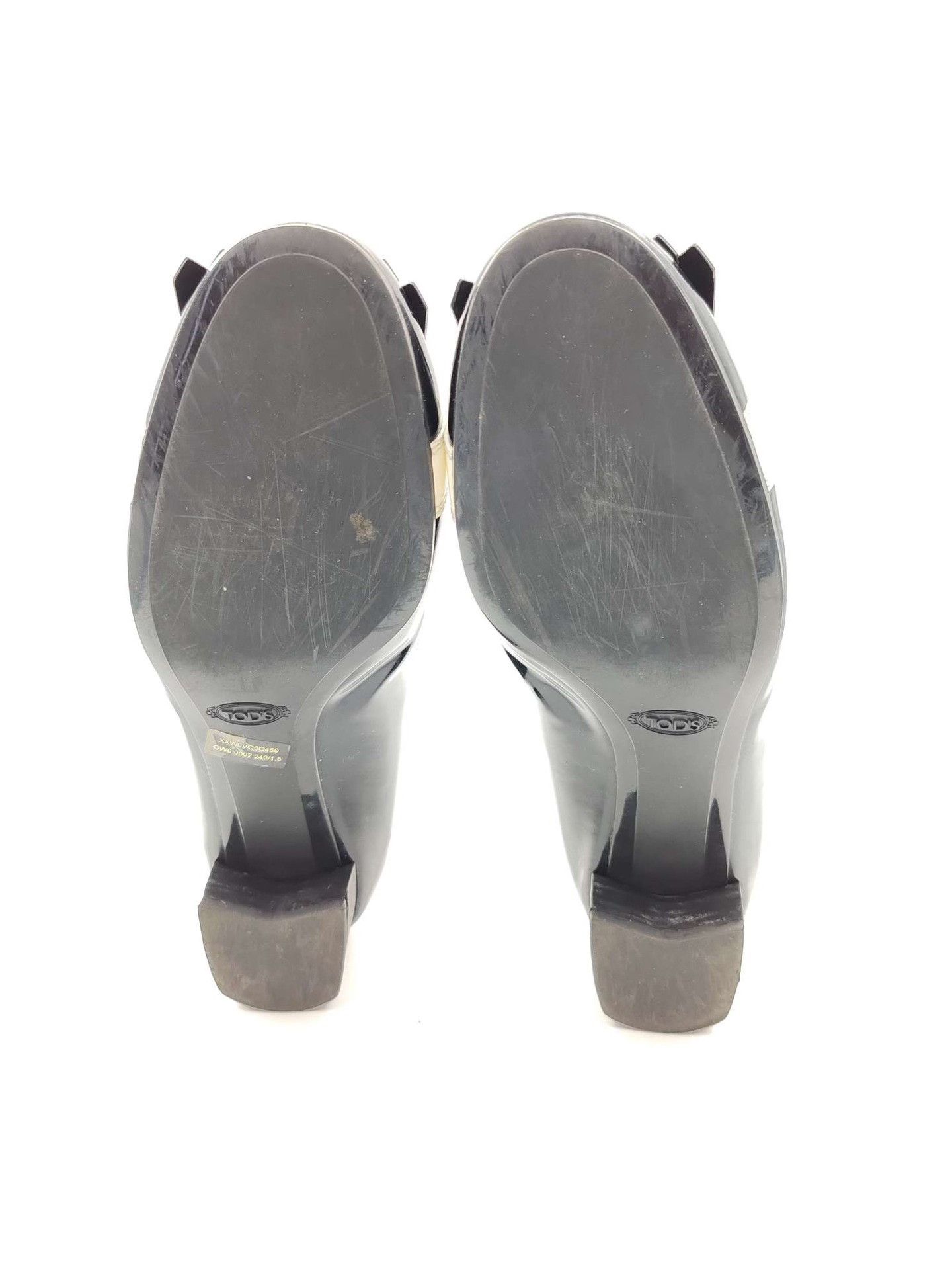 Tod's Tod's Tasselled Patent Block Heel Pumps Size 38 Size US 8 / IT 38 - 6 Thumbnail