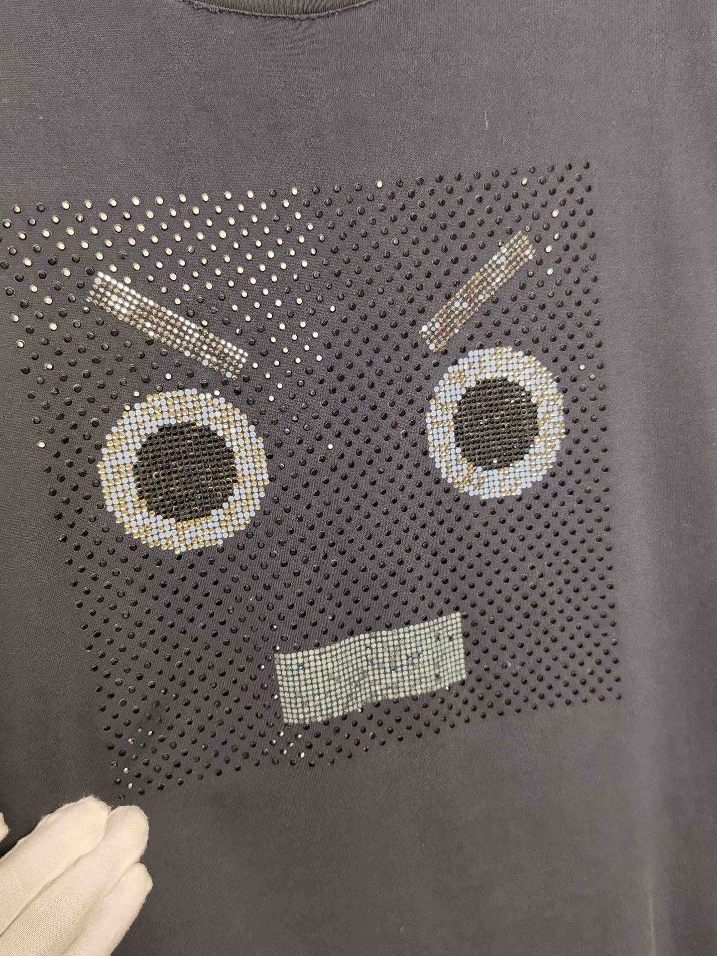 Fendi Fendi Crystal Face Short Sleeve T-Shirt Size M Size US M / EU 48-50 / 2 - 5 Thumbnail
