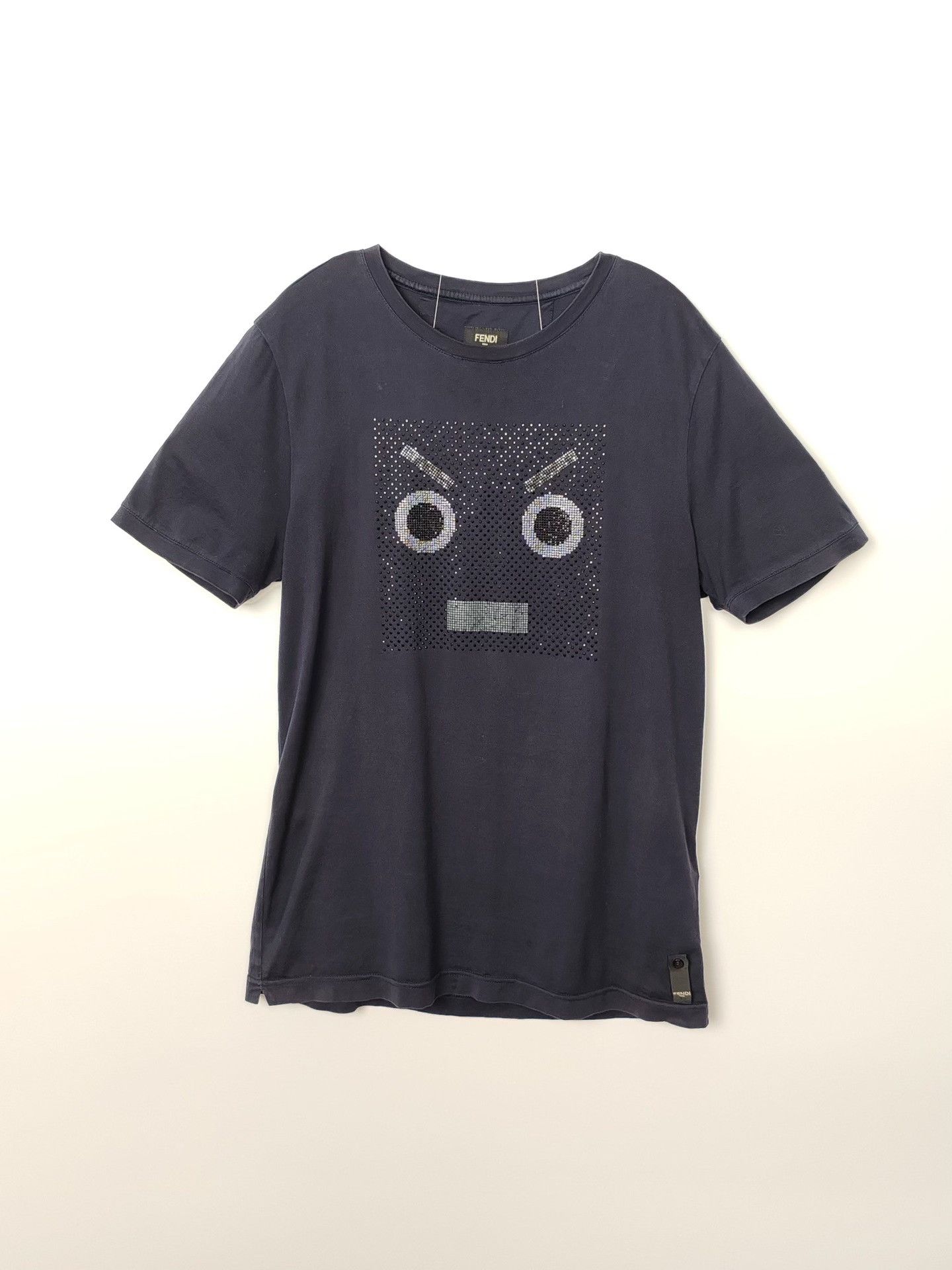 Fendi Fendi Crystal Face Short Sleeve T-Shirt Size M Size US M / EU 48-50 / 2 - 2 Thumbnail