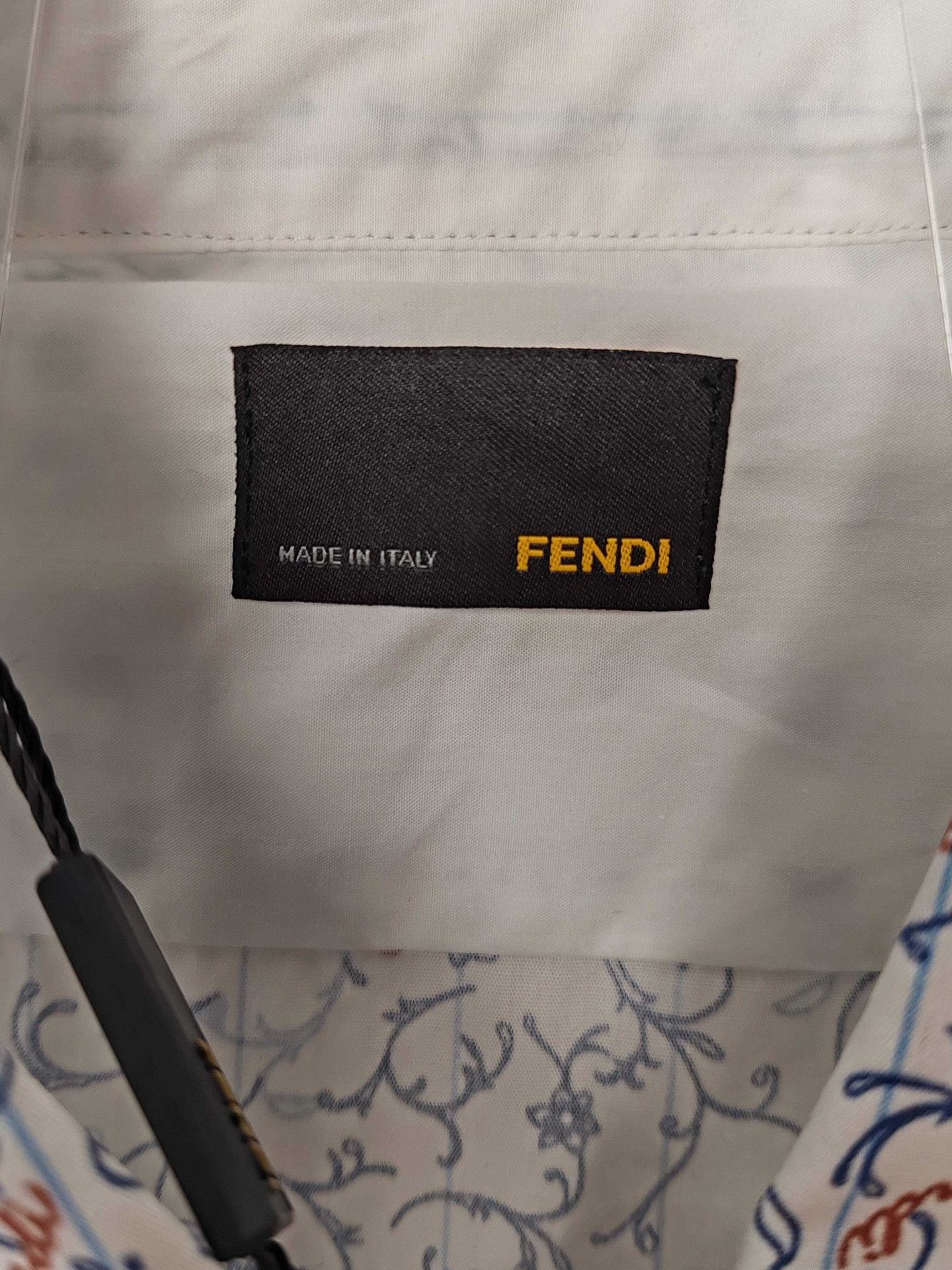 Fendi Fendi Floral Logo Print Button Up Shirt Size L Size US L / EU 52-54 / 3 - 4 Thumbnail