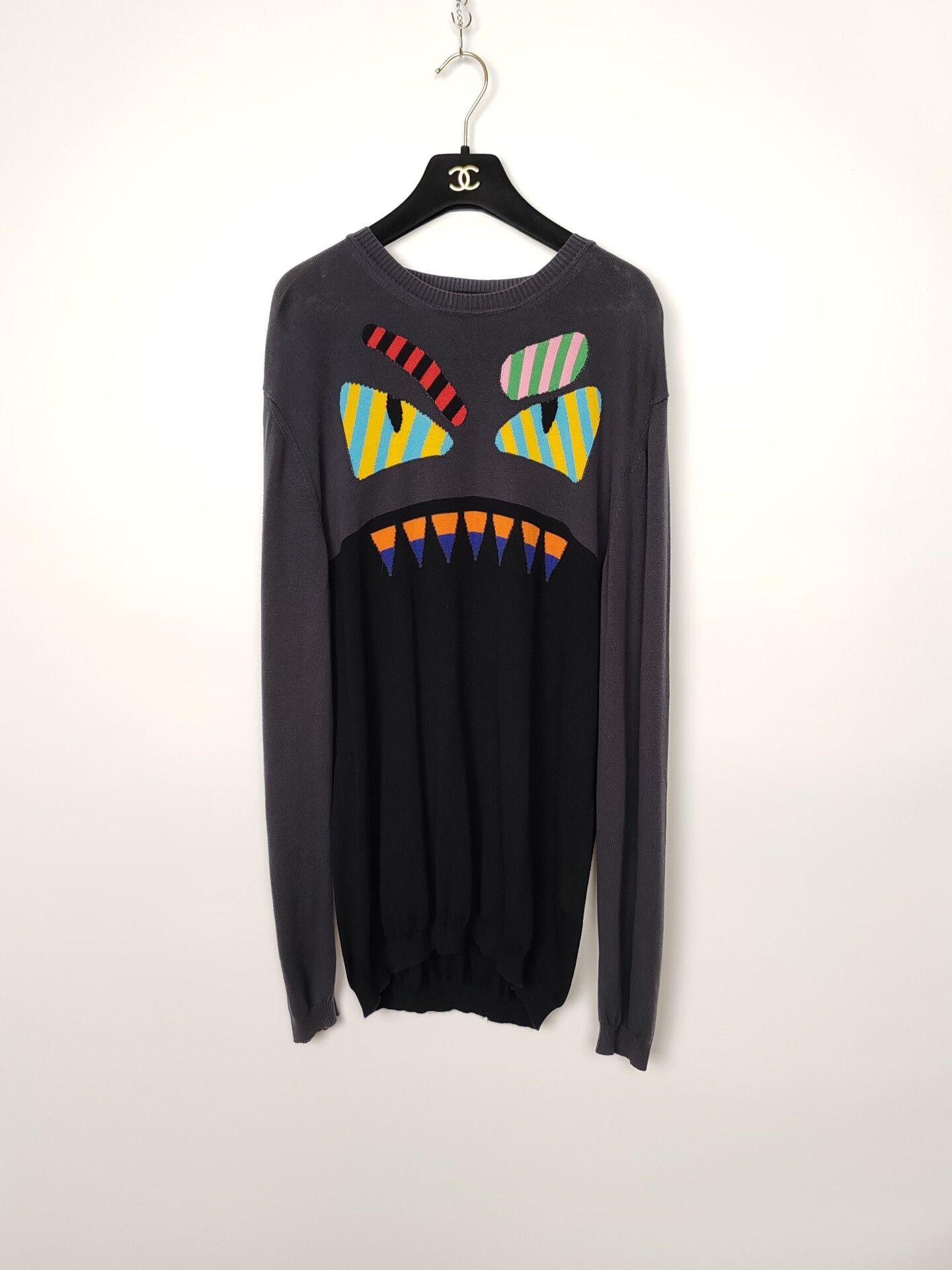 Fendi Fendi Monster Knitted Sweater Size M Size US M / EU 48-50 / 2 - 2 Thumbnail