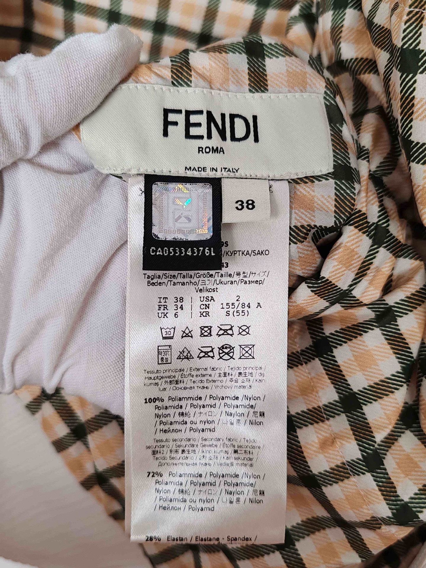 Fendi Fendi Karl Lagerfeld Bomber Jacket Size 38 Size XS / US 0-2 / IT 36-38 - 9 Thumbnail