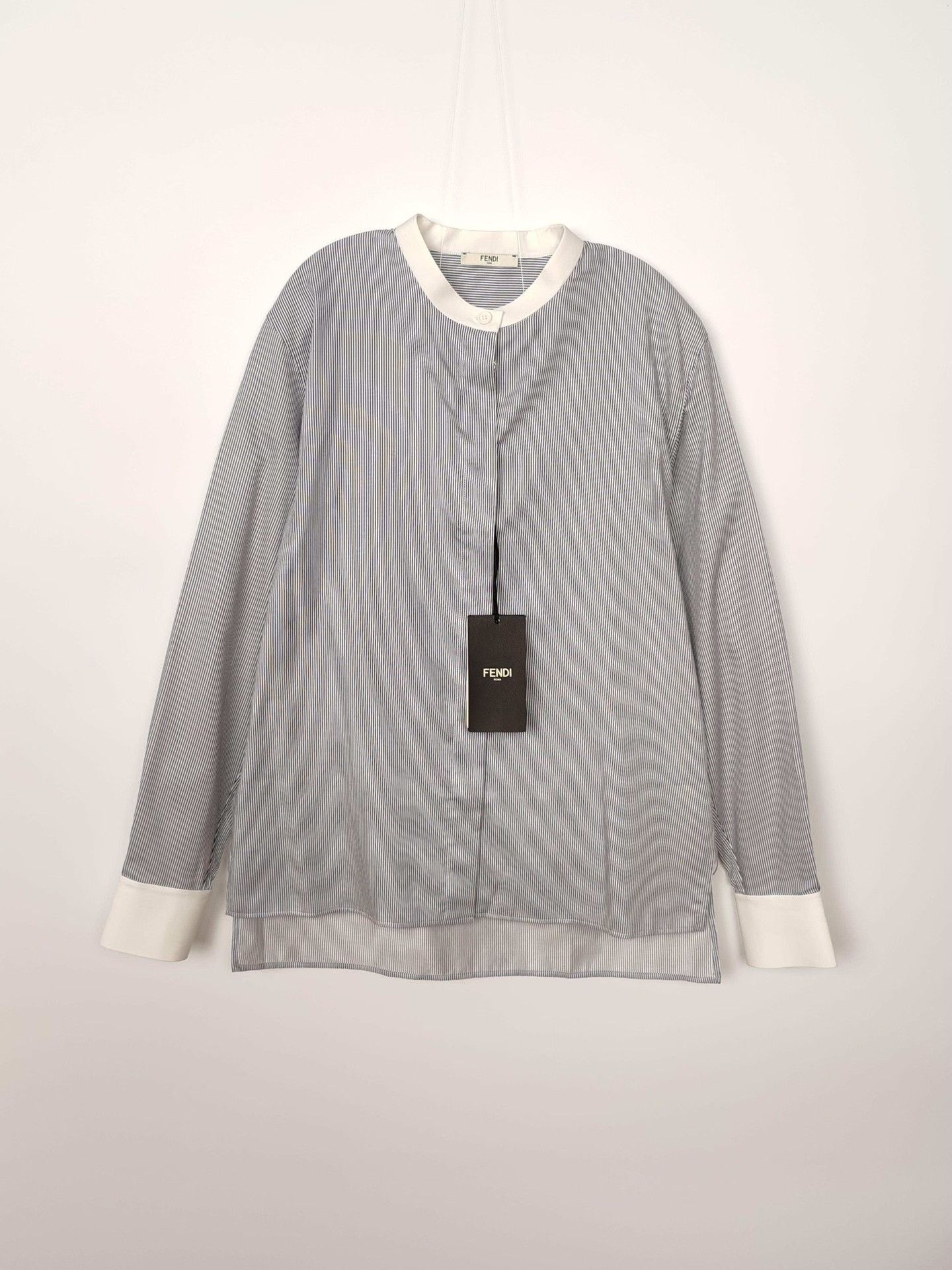 Fendi Fendi Striped Button Up Shirt Size IT 36 Size XS / US 0-2 / IT 36-38 - 2 Thumbnail