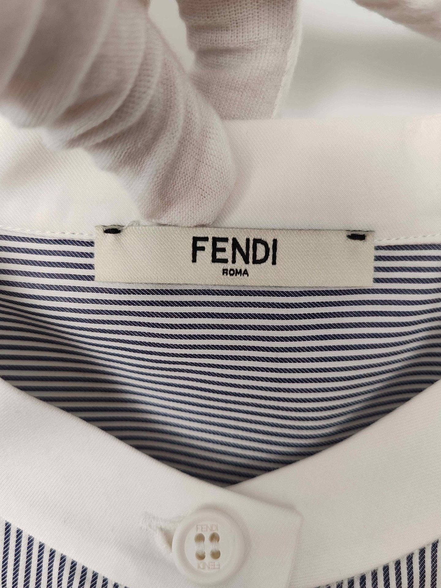 Fendi Fendi Striped Button Up Shirt Size IT 36 Size XS / US 0-2 / IT 36-38 - 4 Thumbnail