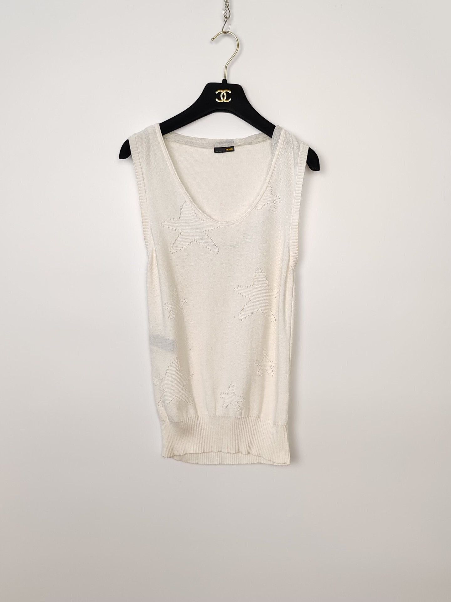 Fendi Fendi Star Knit Tank Top Size 38 Size XS / US 0-2 / IT 36-38 - 2 Thumbnail