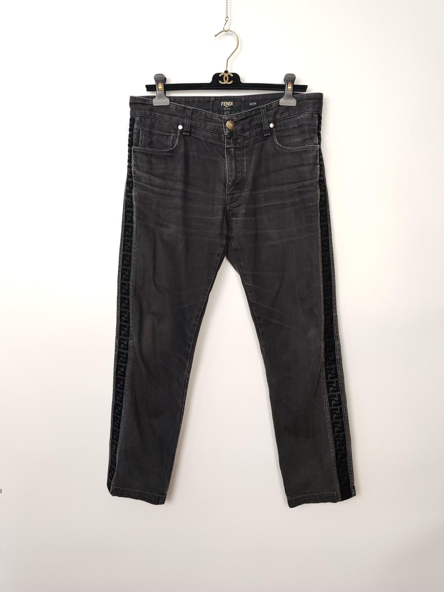 Fendi Fendi FF Logo Tape Denim Jeans US 34 Size US 34 / EU 50 - 2 Thumbnail
