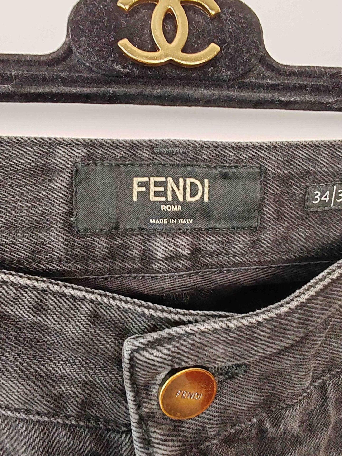 Fendi Fendi FF Logo Tape Denim Jeans US 34 Size US 34 / EU 50 - 4 Thumbnail