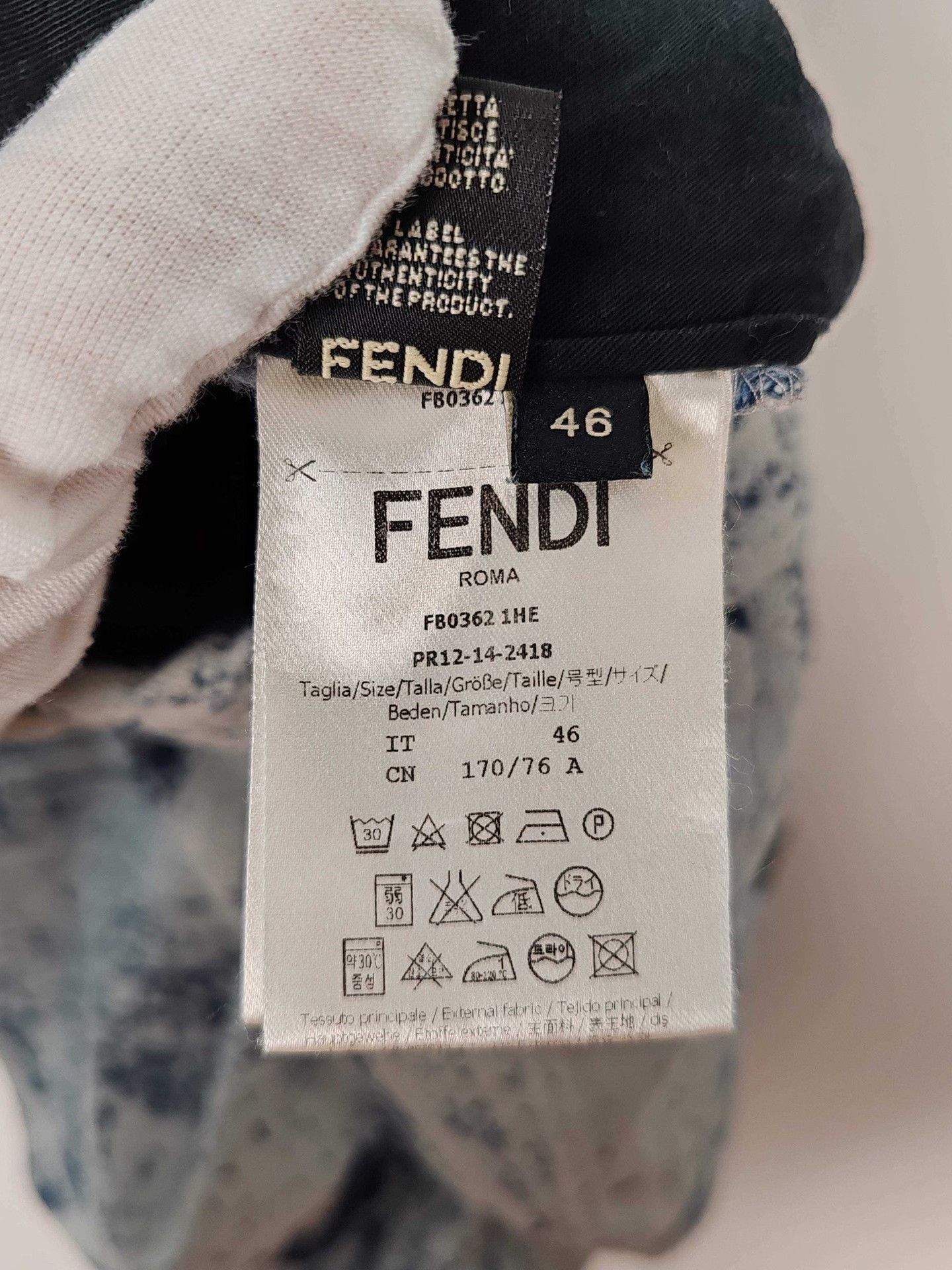 Fendi Fendi Marbled Print Shorts Size 30 Size US 30 / EU 46 - 8 Thumbnail