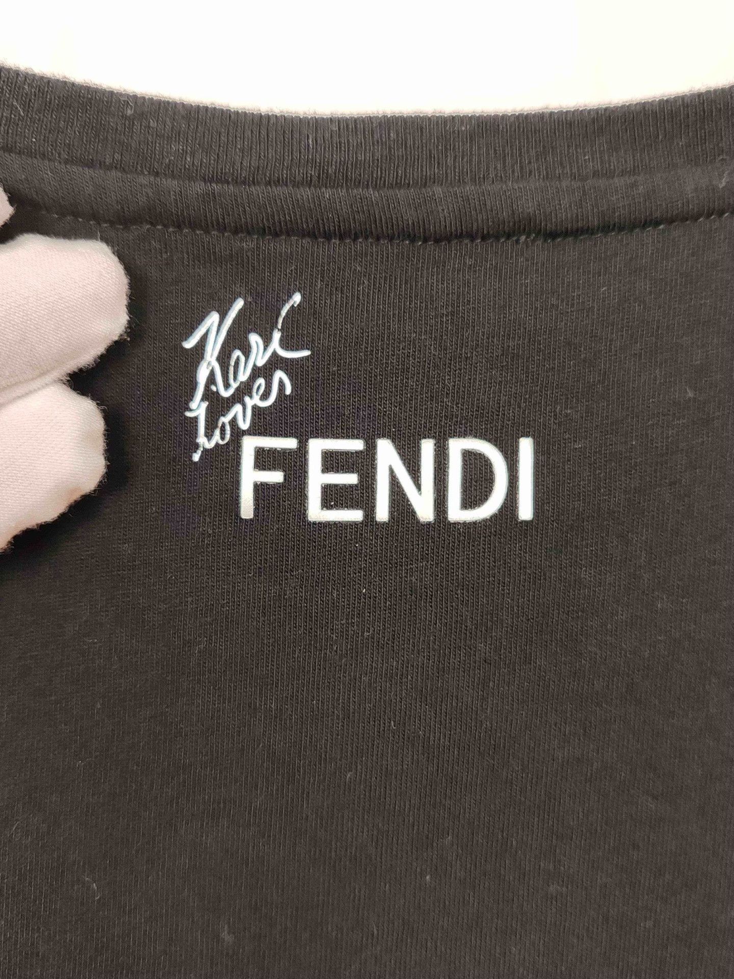 Fendi Fendi Karl Lagerfeld Graphic T-Shirt Size 42 Size M / US 6-8 / IT 42-44 - 7 Thumbnail