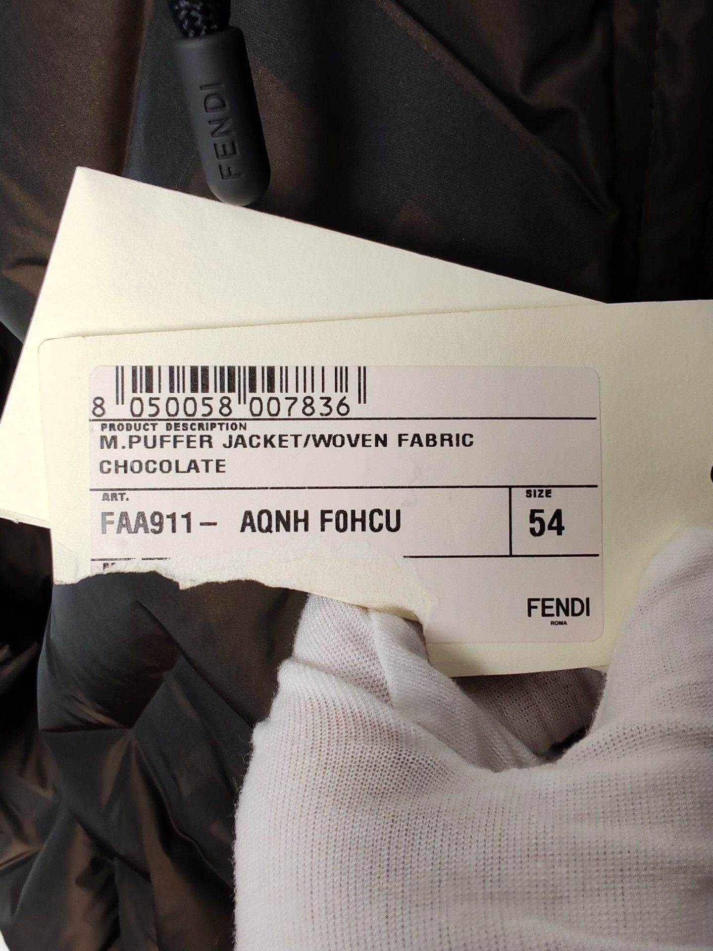 Fendi Fendi FF Logo Puffer Jacket Size 54 Size US L / EU 52-54 / 3 - 6 Thumbnail