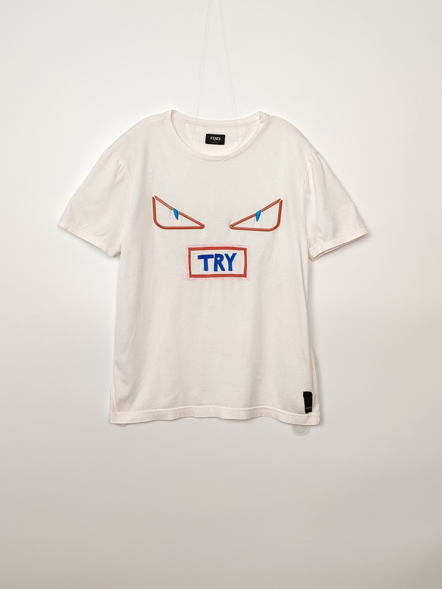 Fendi Fendi Monster Eye Graphic T-Shirt Size M Size US M / EU 48-50 / 2 - 2 Thumbnail
