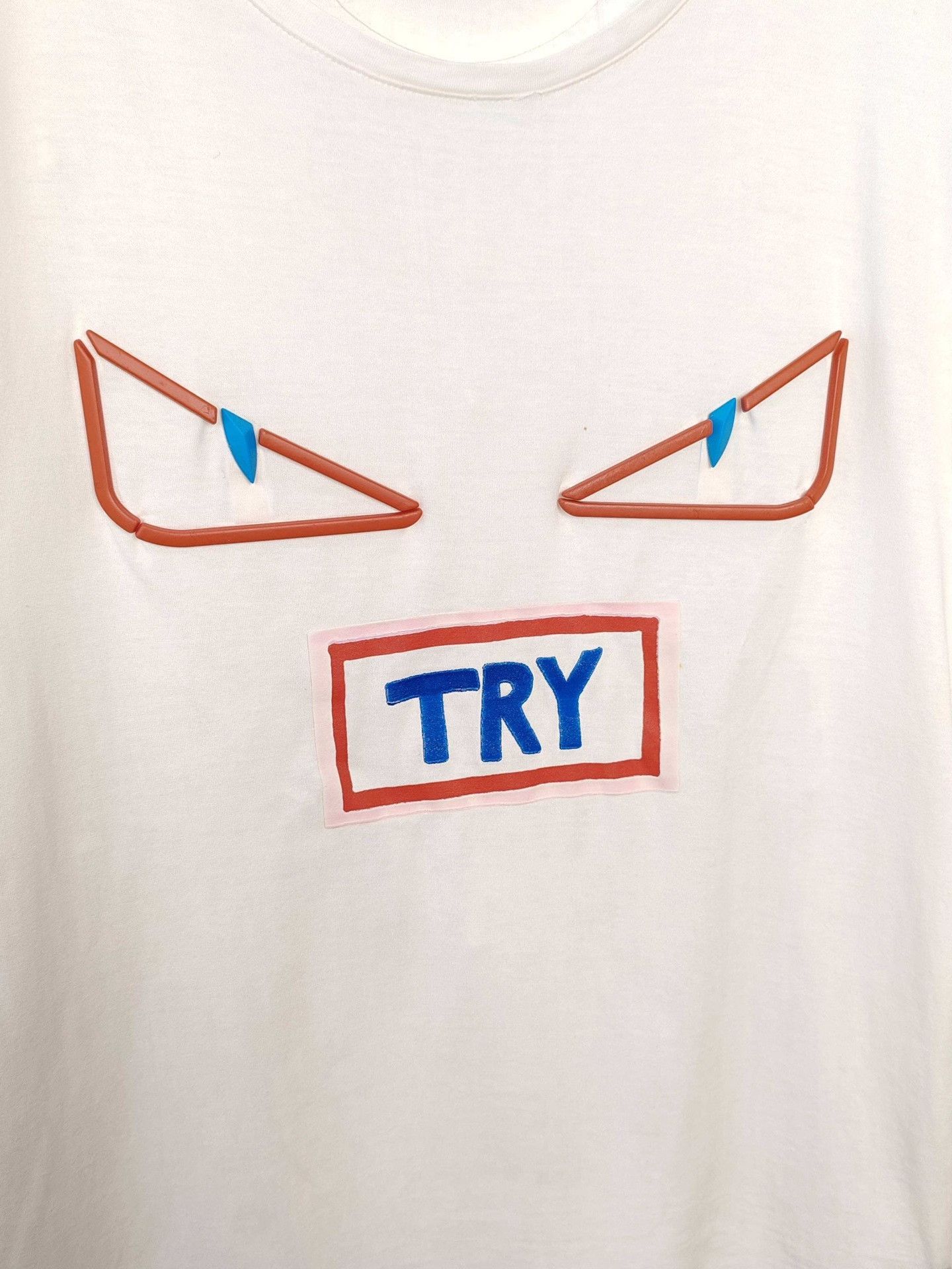 Fendi Fendi Monster Eye Graphic T-Shirt Size M Size US M / EU 48-50 / 2 - 5 Thumbnail