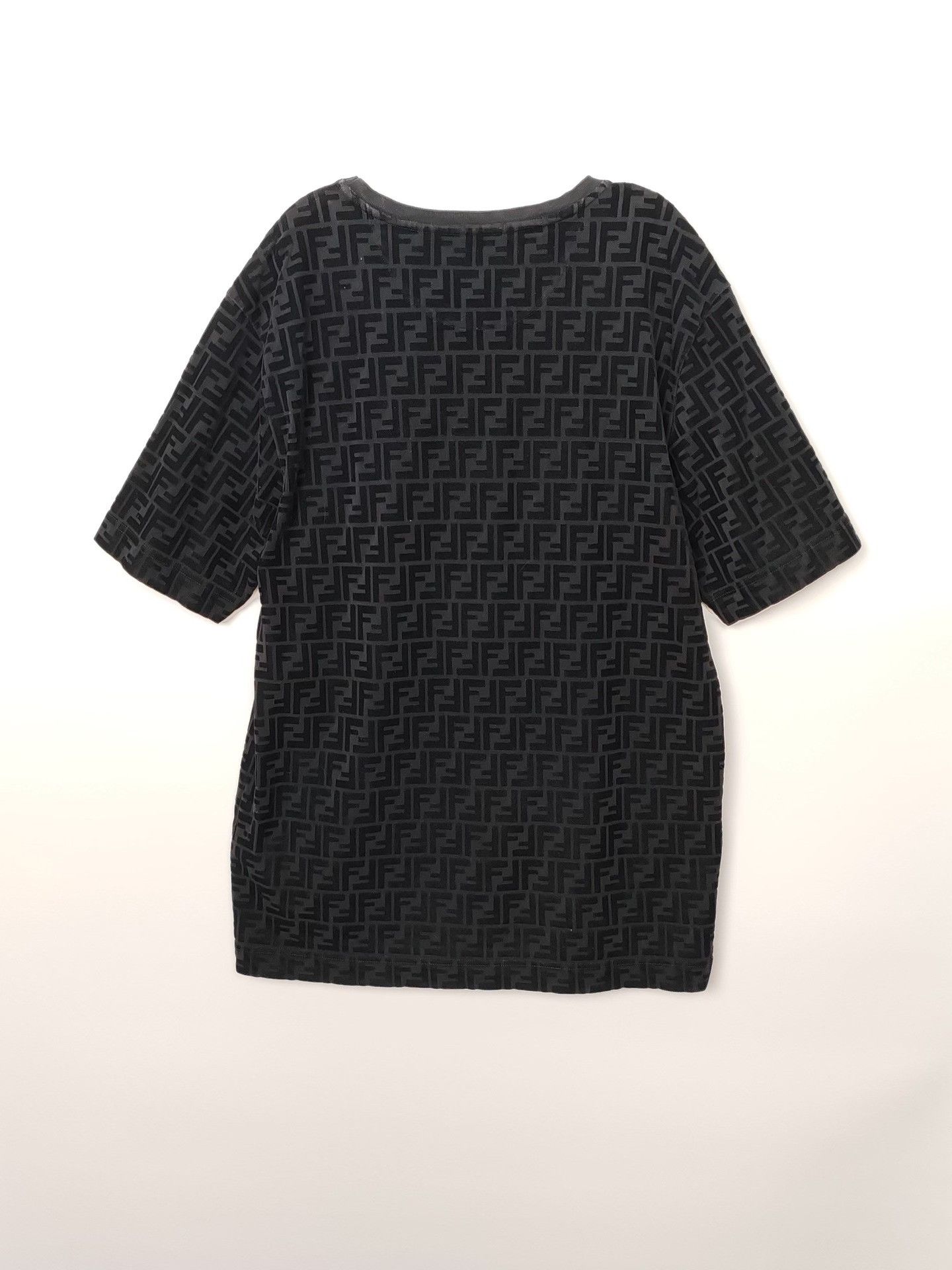 Fendi Fendi FF Monogram Velvet Short Sleeve T-Shirt Size XL Size US XL / EU 56 / 4 - 3 Thumbnail