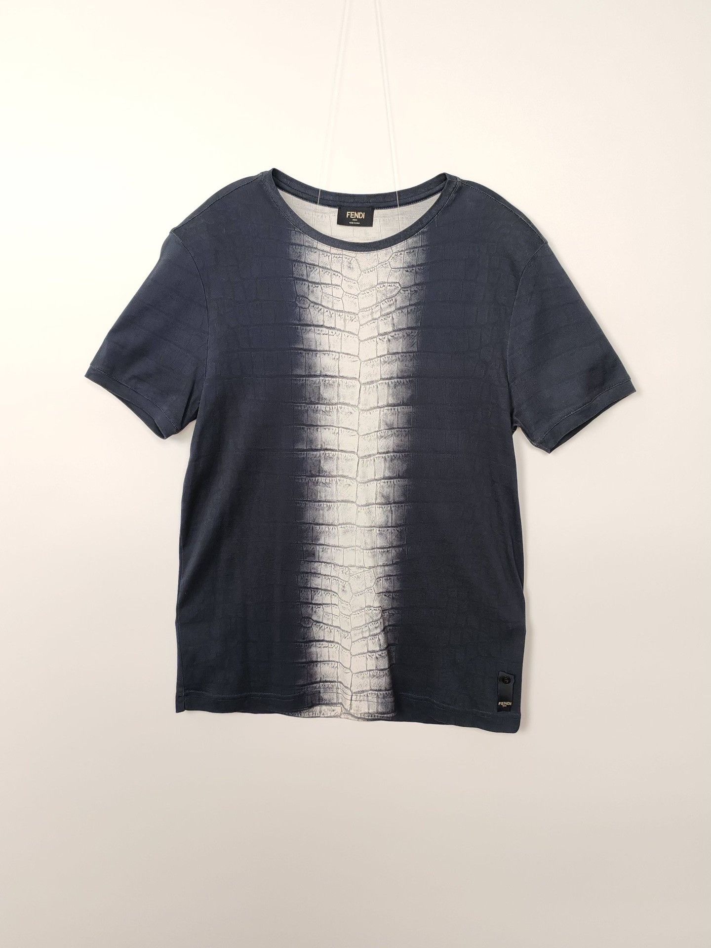 Fendi Fendi Crocodile Print T-Shirt Size M Size US M / EU 48-50 / 2 - 2 Thumbnail