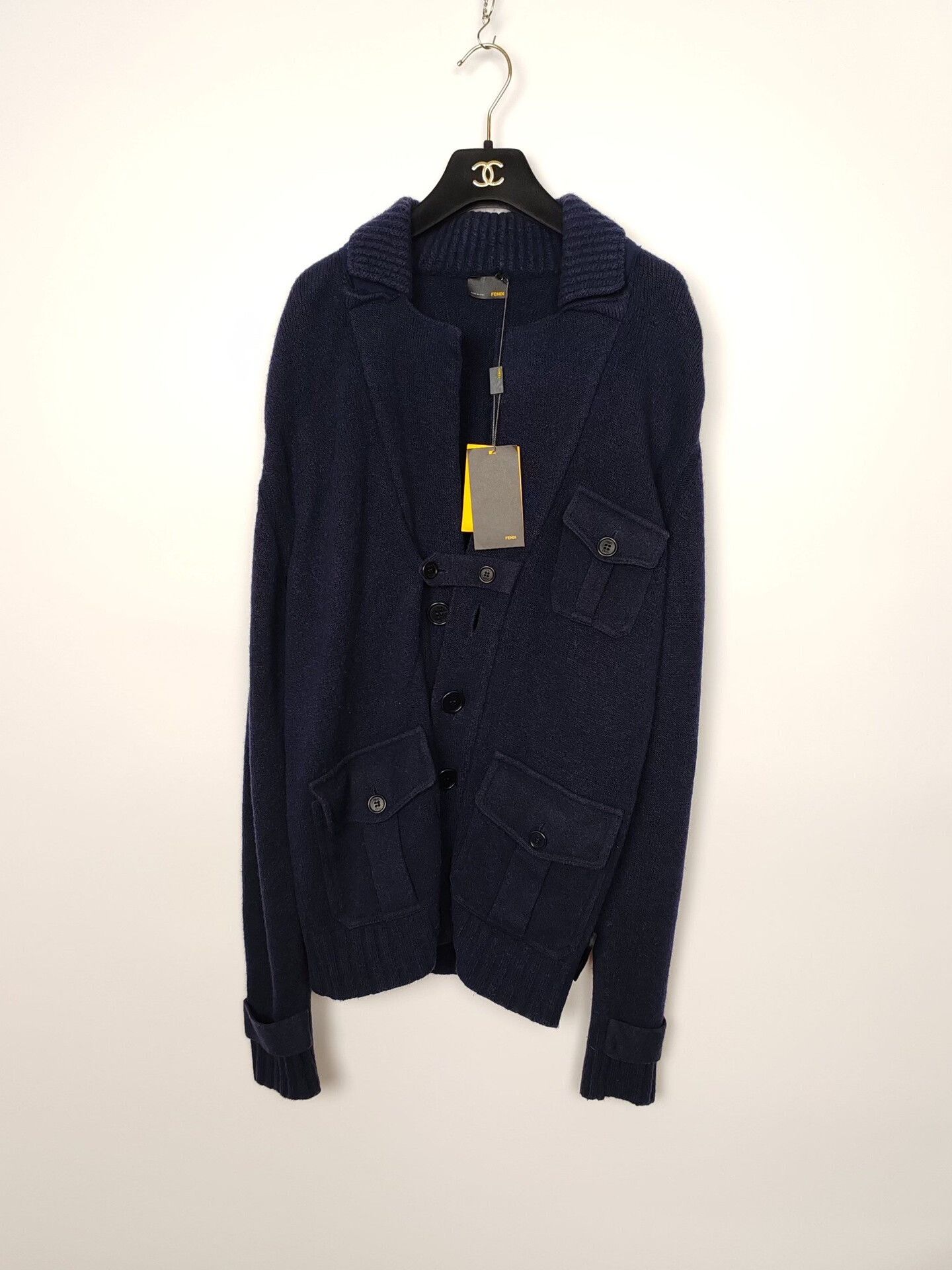 Fendi Fendi Wool Blend Knit Jacket Size S Size US S / EU 44-46 / 1 - 2 Thumbnail