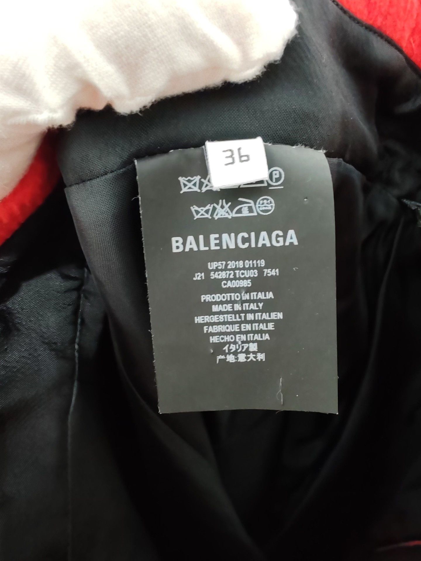 Balenciaga Balenciaga Red Wool Midi Skirt Size 36 Size 25" / US 0 / IT 36 - 7 Thumbnail