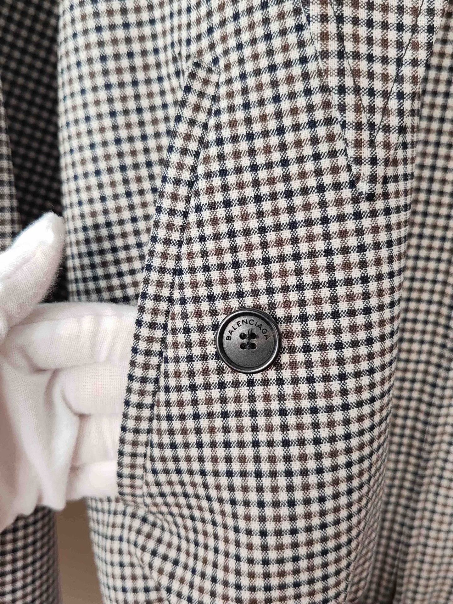 Balenciaga Balenciaga Plaid Wool Jacket Size 36 Size XS / US 0-2 / IT 36-38 - 7 Thumbnail