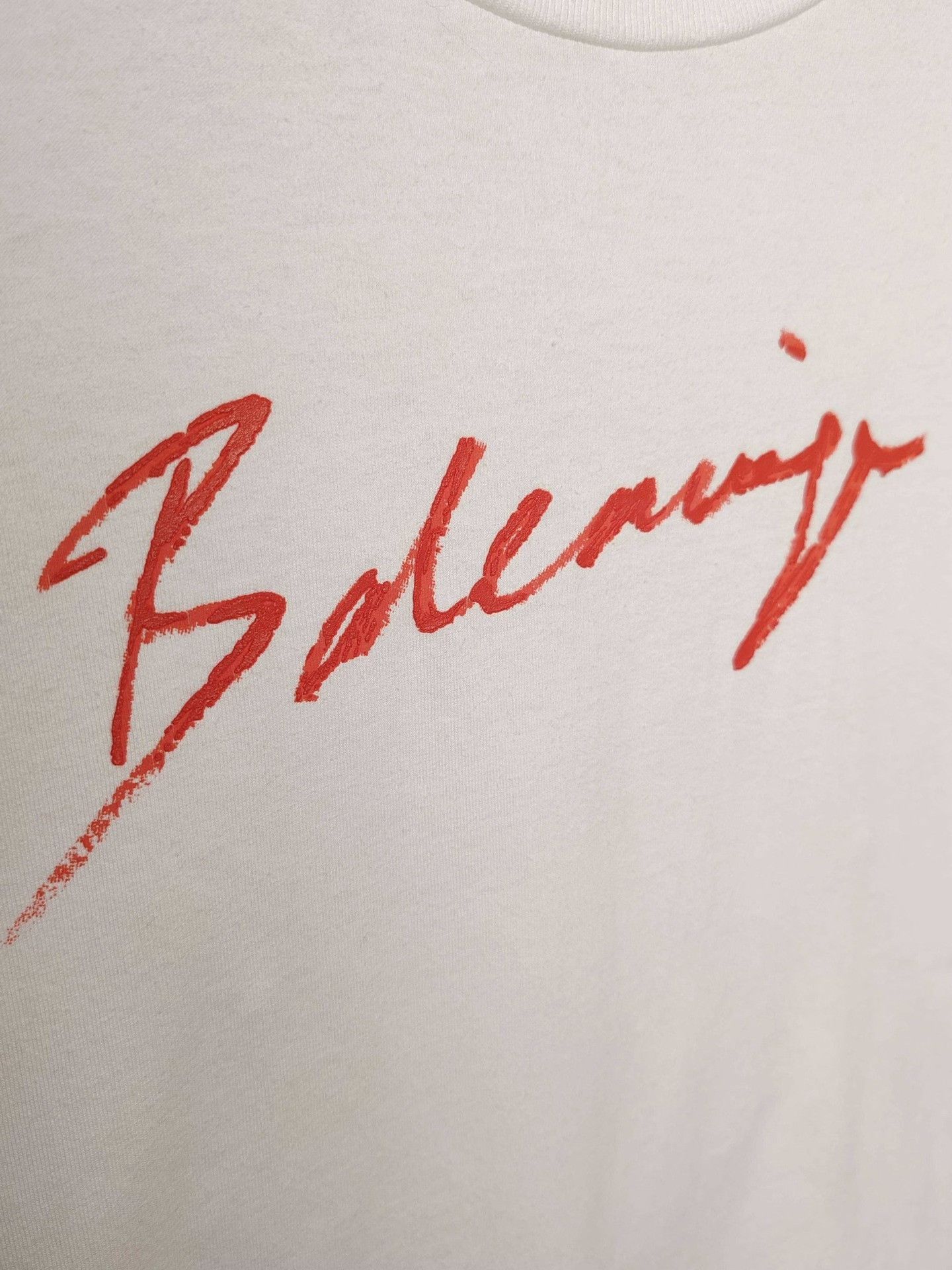 Balenciaga Balenciaga Red Script Logo T-Shirt Size S Size US S / EU 44-46 / 1 - 5 Thumbnail
