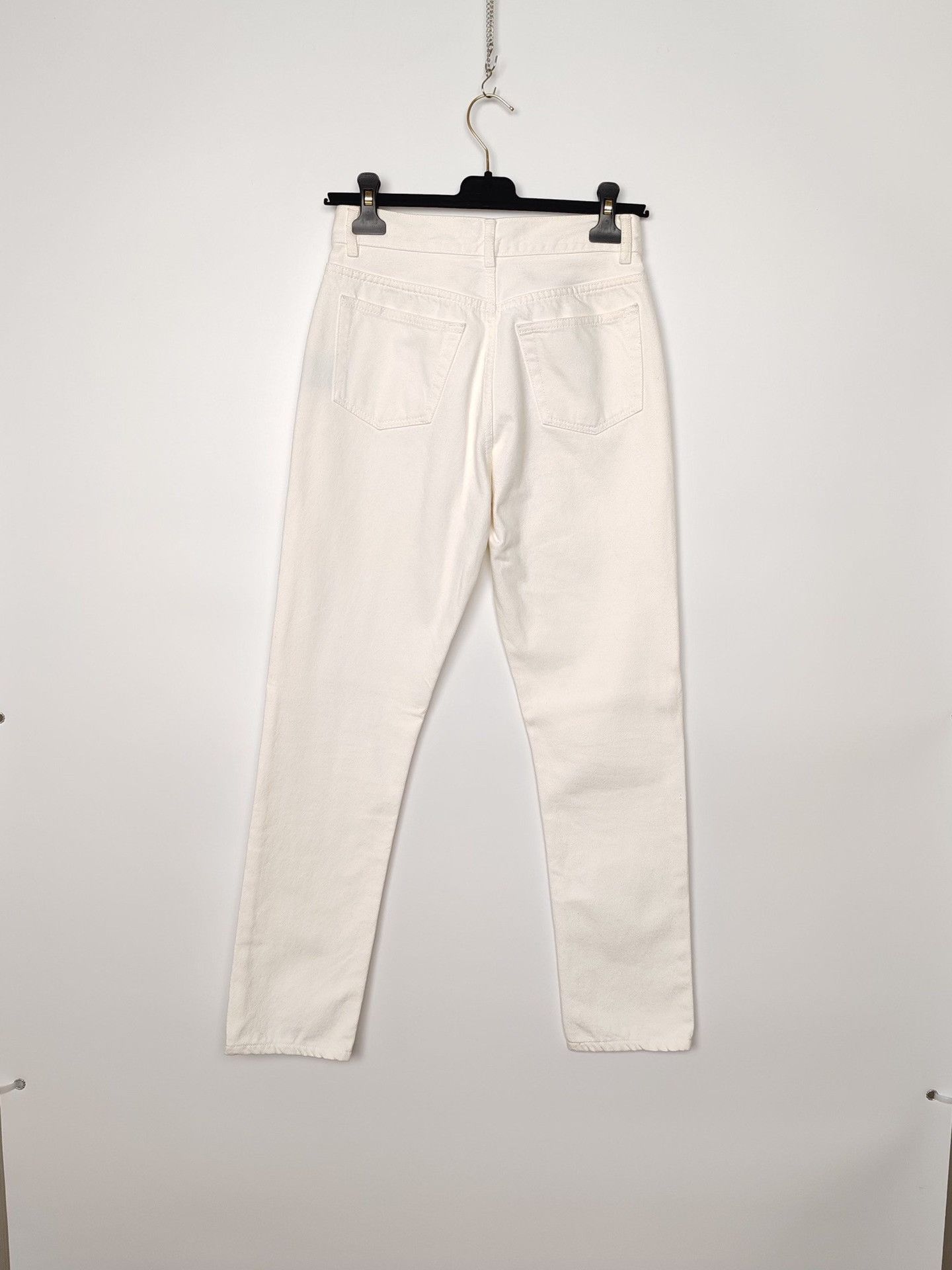 Balenciaga Balenciaga White Button Fly Jeans Size 26 Size 26" / US 2 / IT 38 - 3 Thumbnail