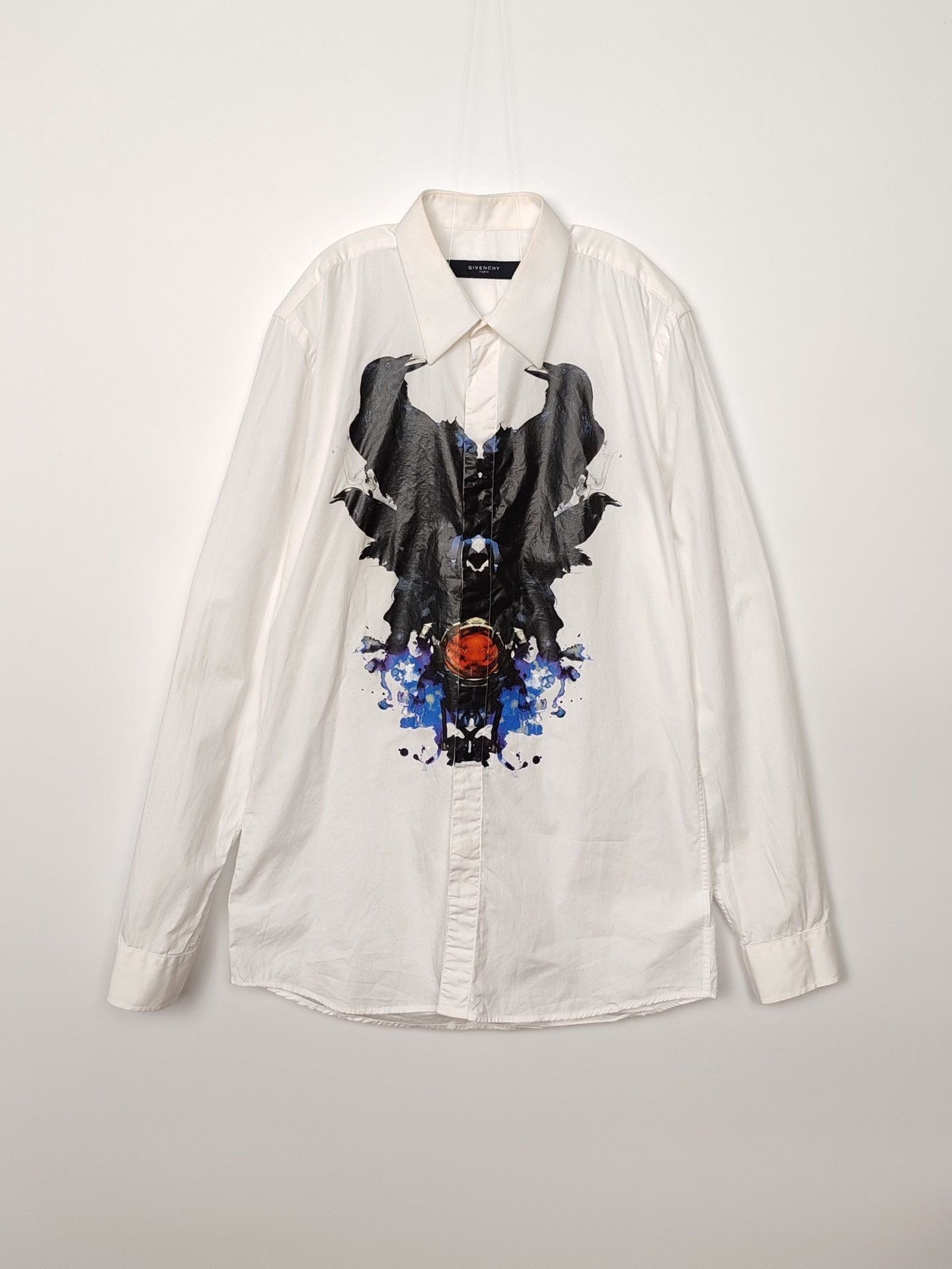 Givenchy Givenchy Graphic Print Button Up Shirt 39 Size US M / EU 48-50 / 2 - 2 Thumbnail
