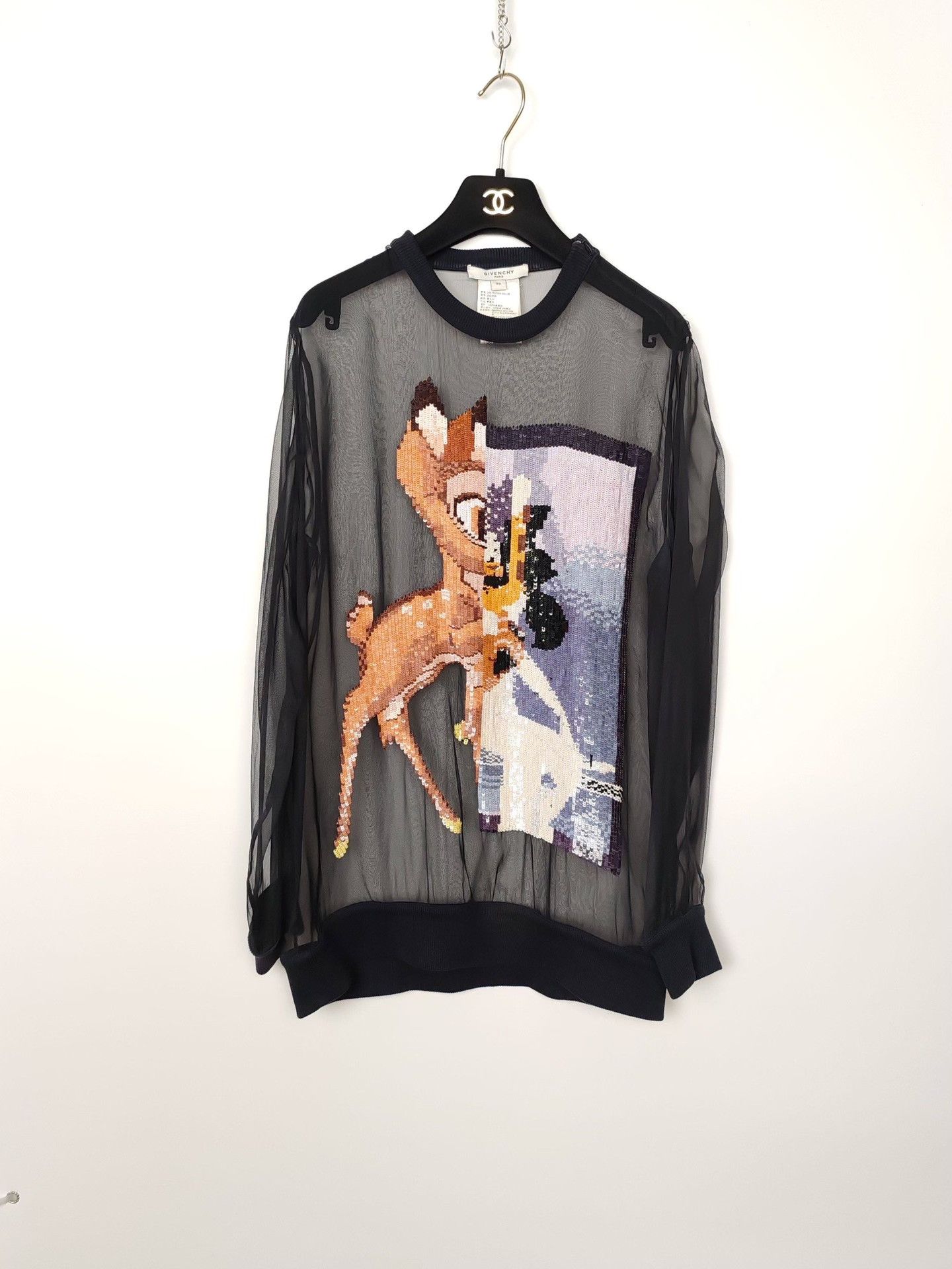 Givenchy Givenchy Bambi Sequin Sheer Sweater Size 38 Size S / US 4 / IT 40 - 2 Thumbnail