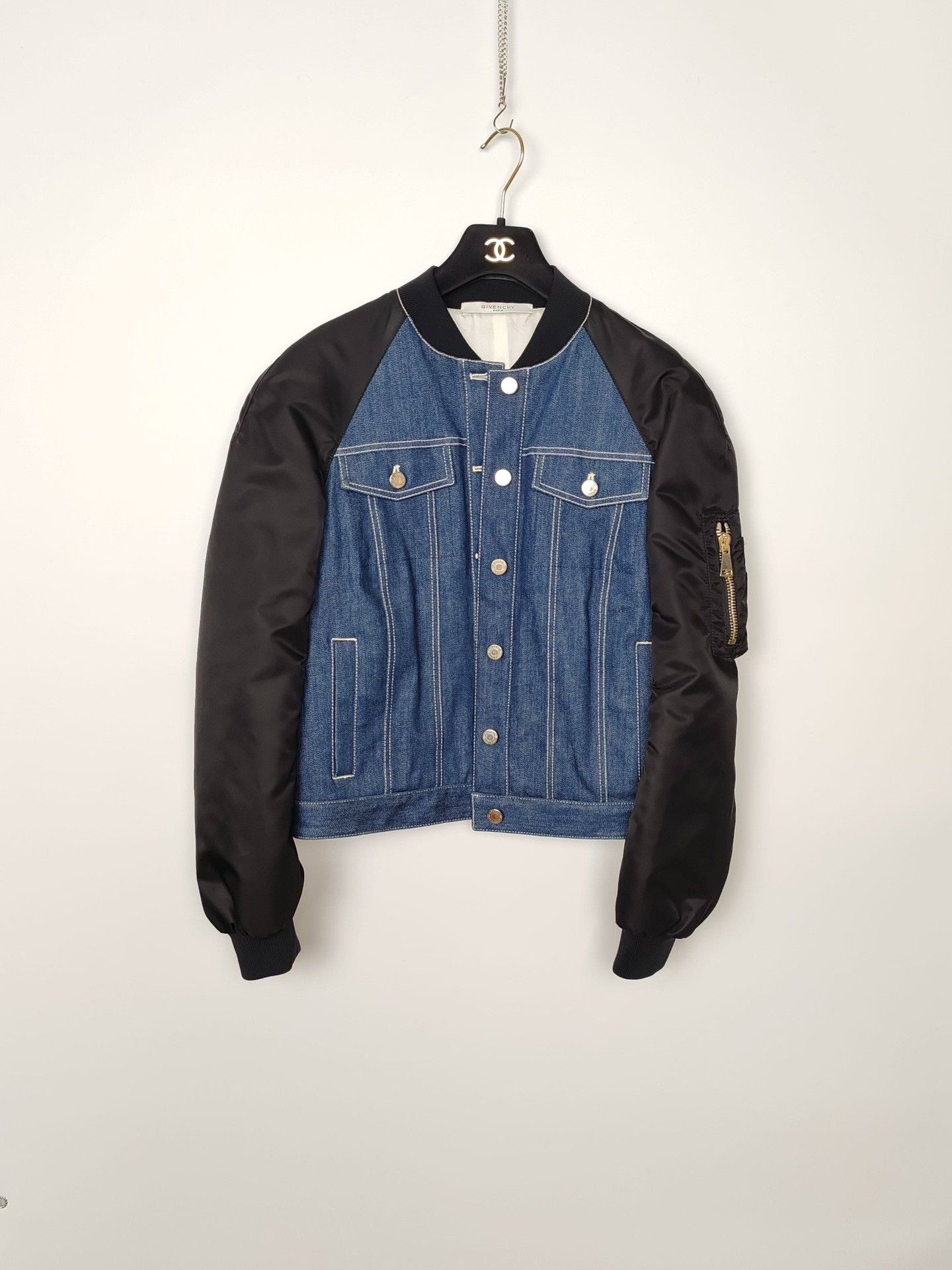 Givenchy Givenchy Denim Hybrid Jacket Size 40 Size S / US 4 / IT 40 - 2 Thumbnail